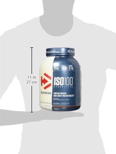 Dymatize ISO100 - 100% Hydrolyzed Whey Protein Isolate - Chocolate Peanut Butter, 5lbs/2.3kg