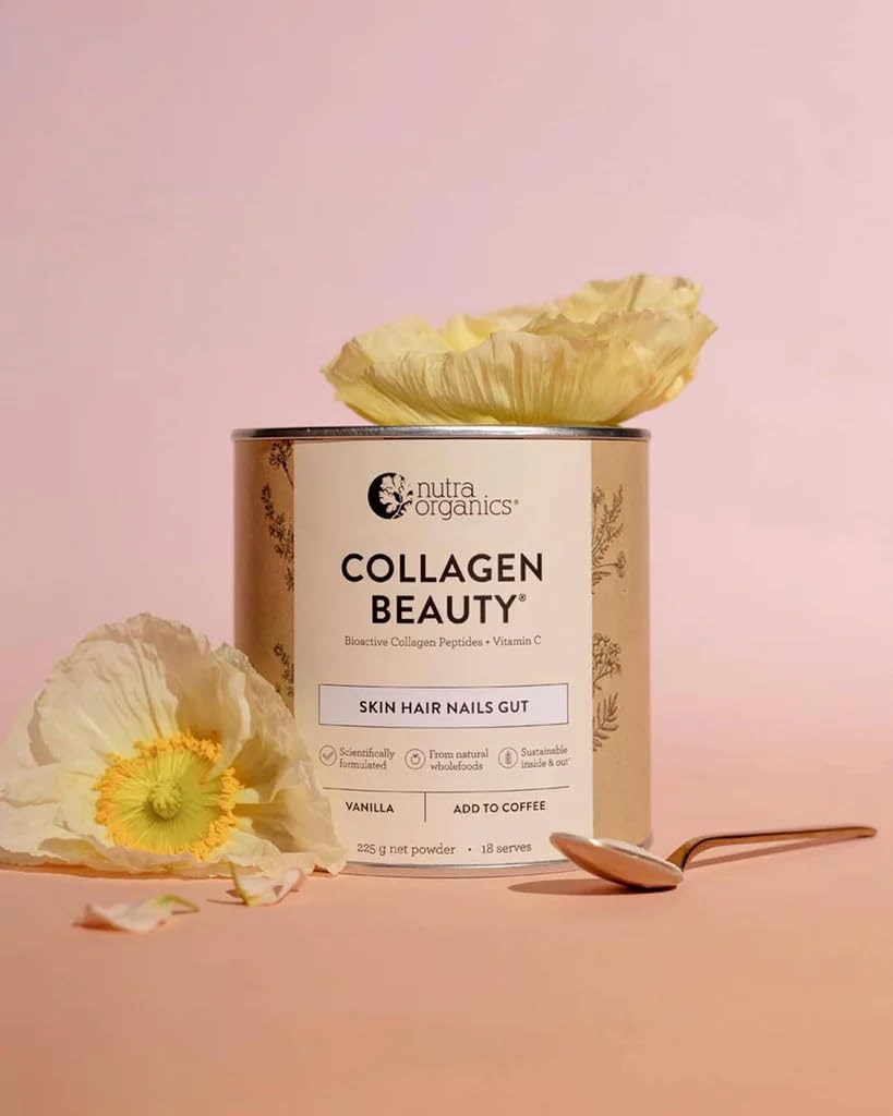 Nutra Organics Collagen Beauty Unflavoured 672g | Anti-Aging Collagen Peptides and Vitamin C | Collagen Powder for Healthy Hair, Nail and Skin (56 Serves)