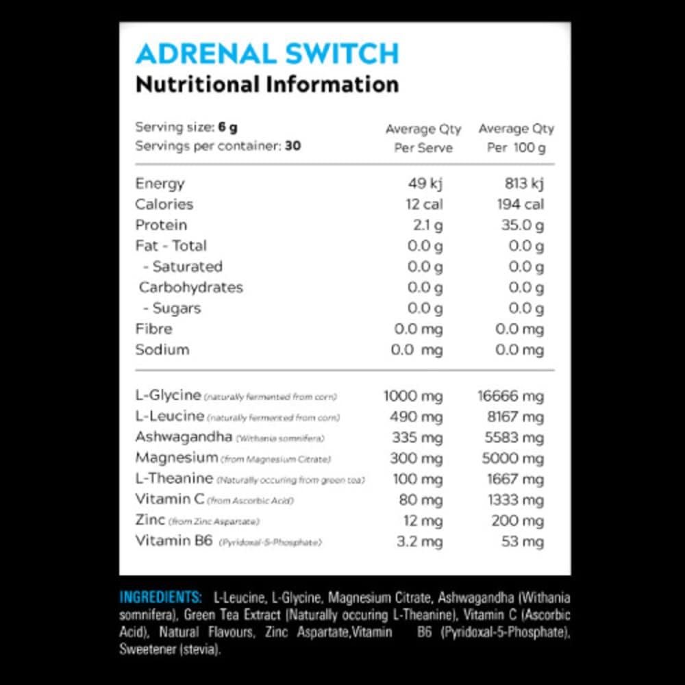 Switch Nutrition Adrenal Switch Chocolate Magnesium Support Formula 150 g