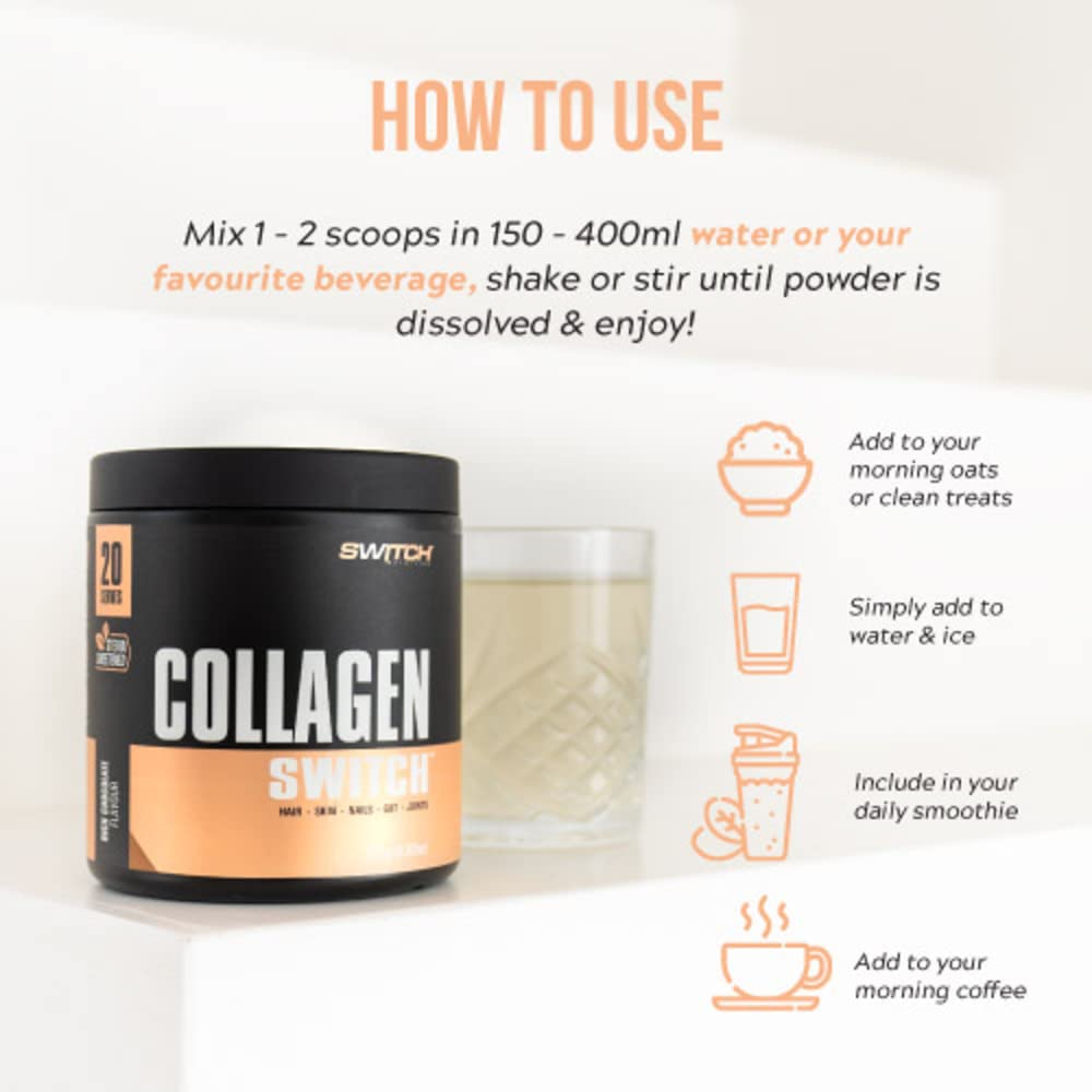 Switch Nutrition Collagen Switch Rich Chocolate Hair Skin Nails Gut Recovery Powder 938 g