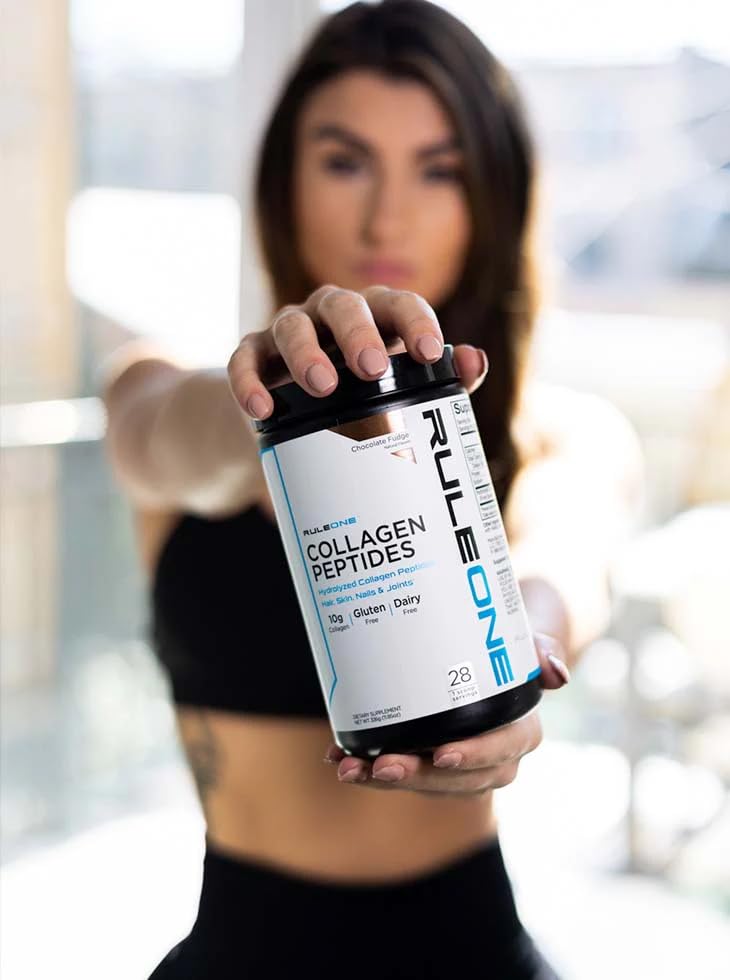 Rule1 R1 Collagen Peptides Hair Skin Nail & Joint Support Supplement 280 g, Unflavoured (28 Servings)