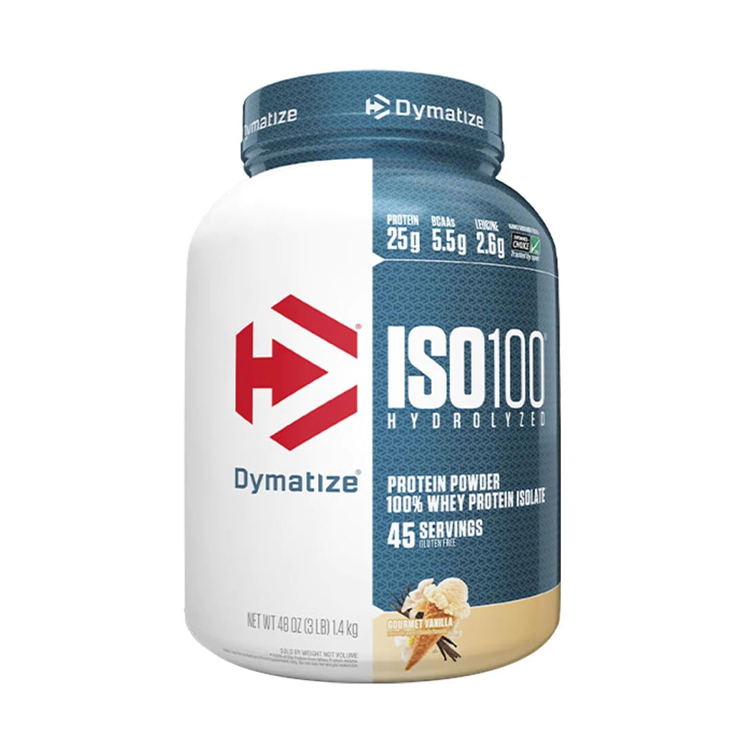 Dymatize ISO100 - 100% Hydrolyzed Whey Protein Isolate - Chocolate Peanut Butter, 5lbs/2.3kg