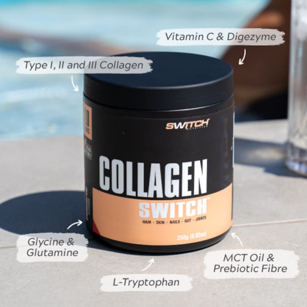 Switch Nutrition Collagen Switch Rich Chocolate Hair Skin Nails Gut Recovery Powder 938 g