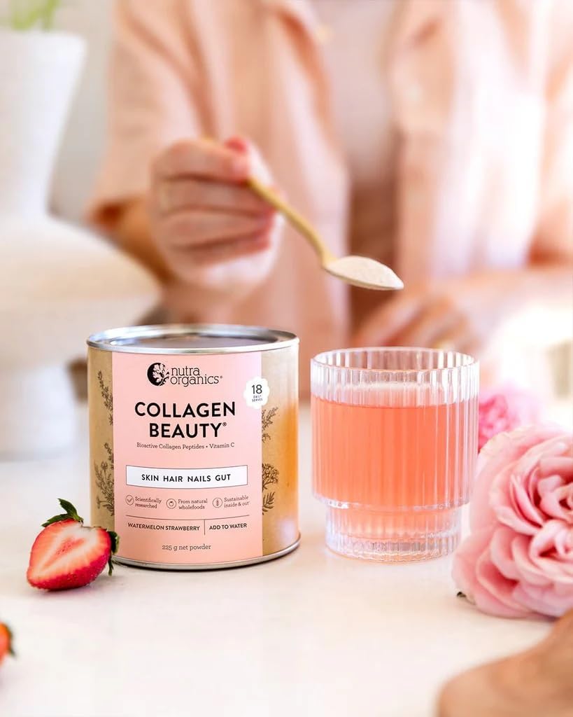 Nutra Organics Collagen Beauty Unflavoured 672g | Anti-Aging Collagen Peptides and Vitamin C | Collagen Powder for Healthy Hair, Nail and Skin (56 Serves)
