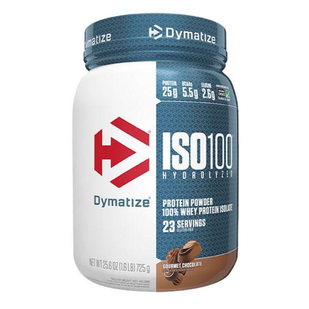 Dymatize ISO100 - 100% Hydrolyzed Whey Protein Isolate - Chocolate Peanut Butter, 5lbs/2.3kg