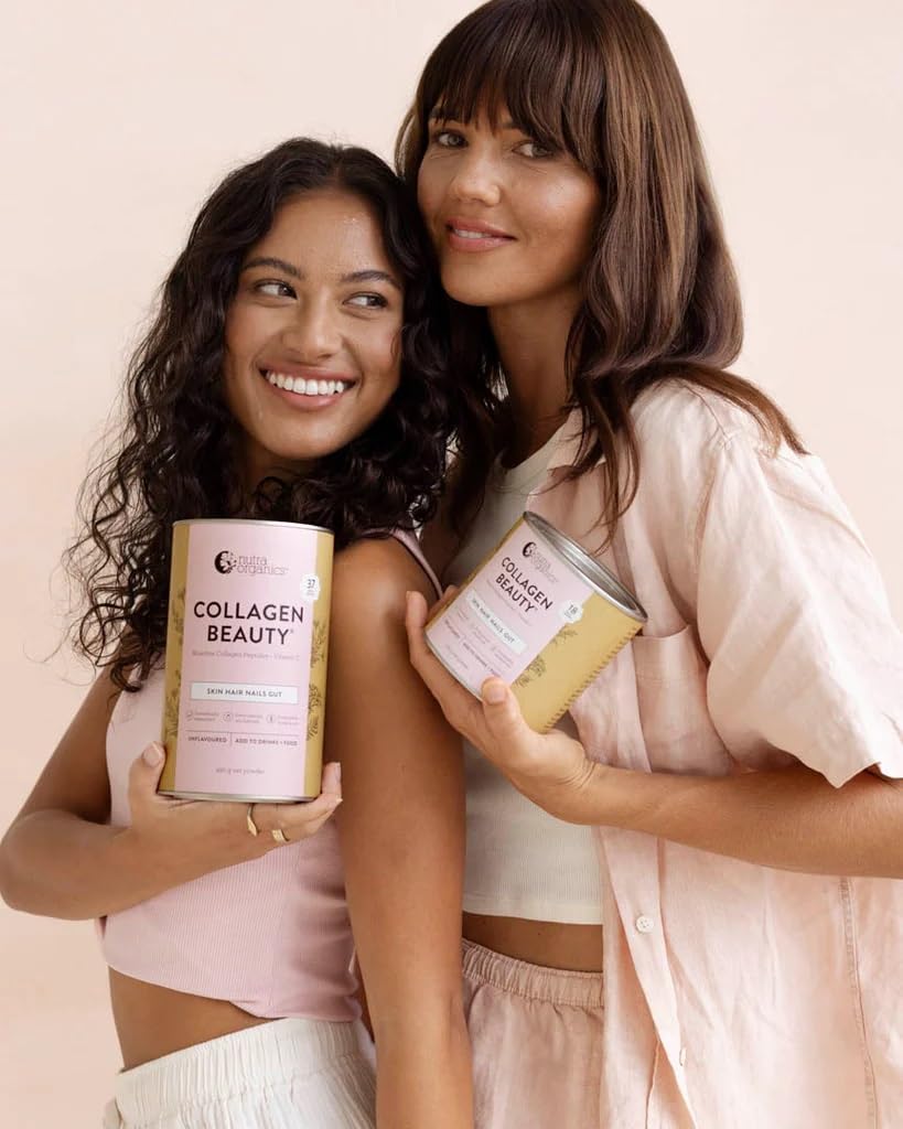 Nutra Organics Collagen Beauty Unflavoured 672g | Anti-Aging Collagen Peptides and Vitamin C | Collagen Powder for Healthy Hair, Nail and Skin (56 Serves)