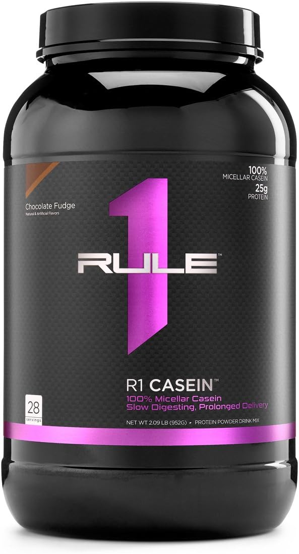 R1 Casein, Rule 1 Proteins (Chocolate Fudge, 55 Serving)