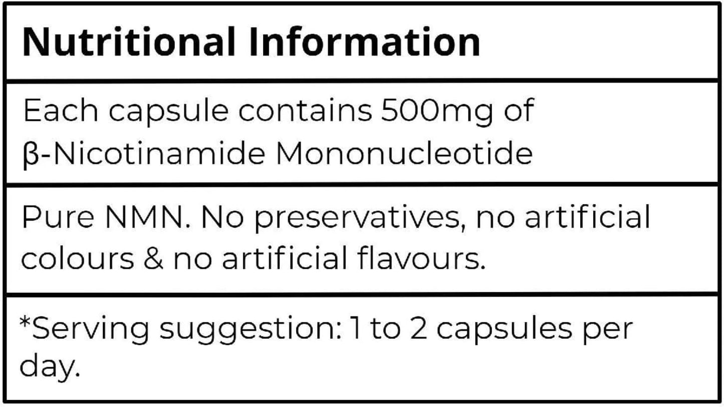 Aeternum NMN Capsules - 60 x 500mg Capsules