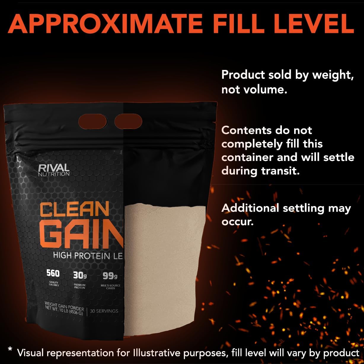 Rivalus Clean Gainer – Chocolate Fudge 10lb - Delicious Lean Mass Gainer with Premium Dairy Proteins, Complex Carbohydrates, and Quality Lipids, No Banned Substances, Made in USA