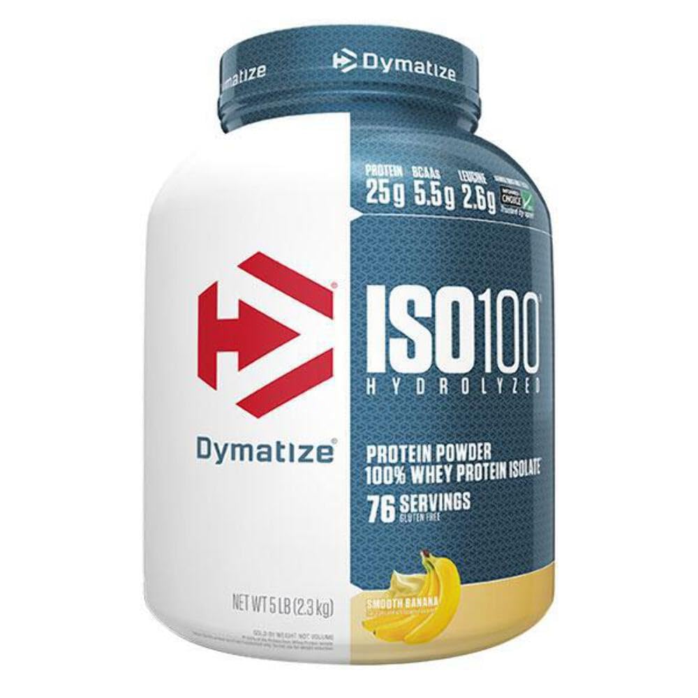 Dymatize ISO100 - 100% Hydrolyzed Whey Protein Isolate - Chocolate Peanut Butter, 5lbs/2.3kg