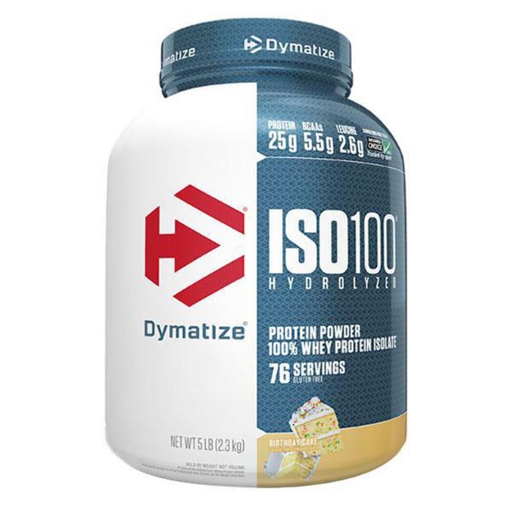 Dymatize ISO100 - 100% Hydrolyzed Whey Protein Isolate - Chocolate Peanut Butter, 5lbs/2.3kg