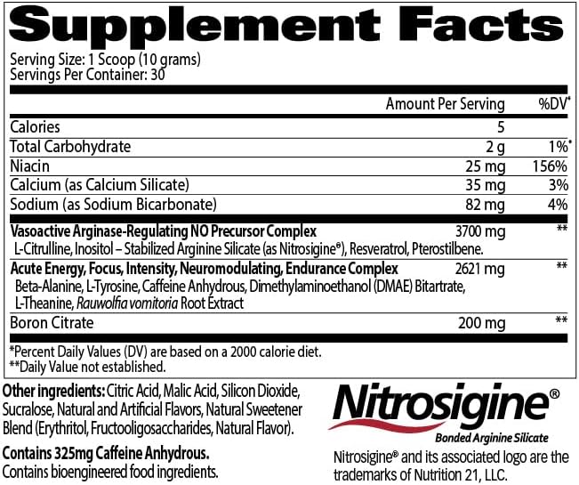 GAT Clinically Tested Nitraflex, Testosterone Enhancing Pre Workout, Blue Raspberry,300 Gram