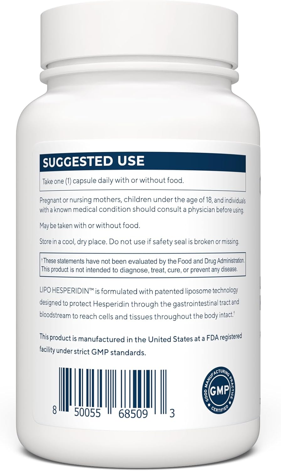 RENUE By Science Hesperidin (Liposomal) Supplement 300mg - Bioavailable Formula for Increased Absorption - 90 Capsules