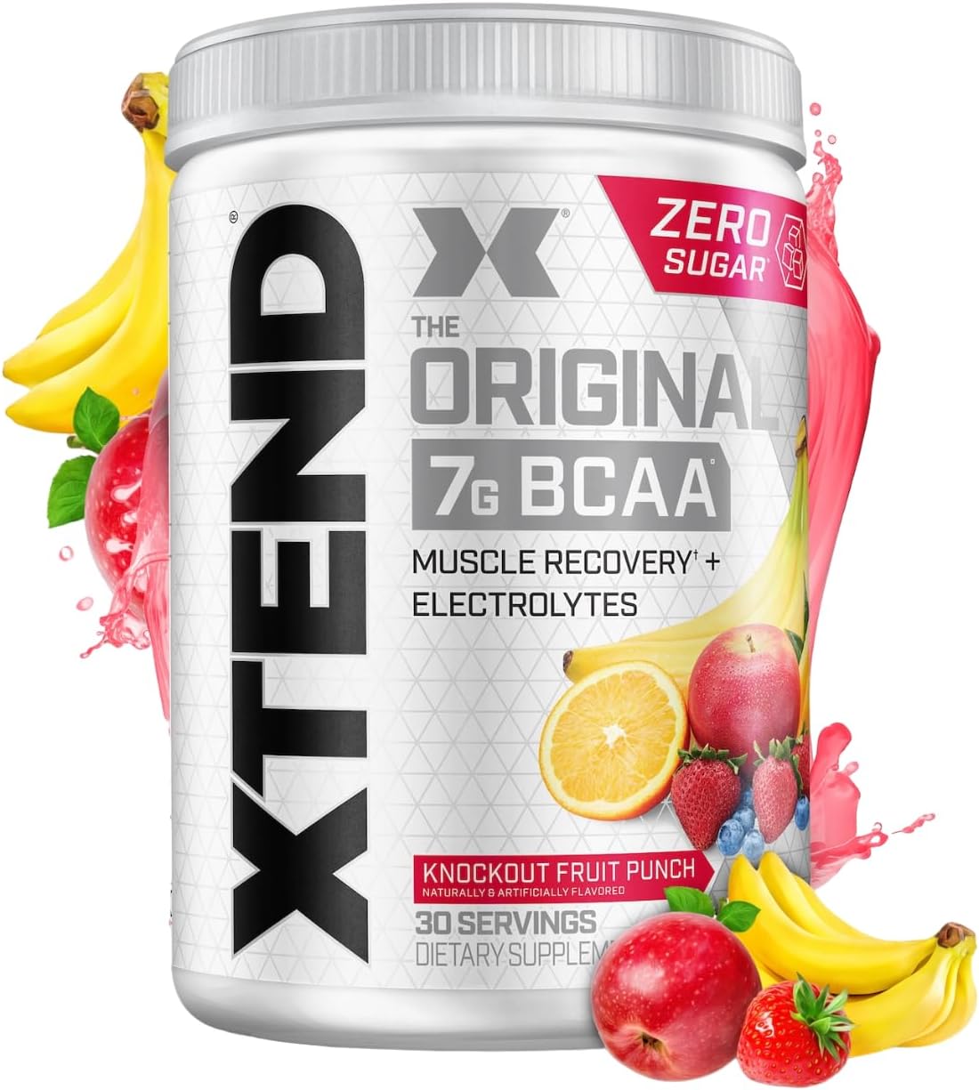 Scivation Xtend BCAA Powder, Strawberry Kiwi, 90 Servings