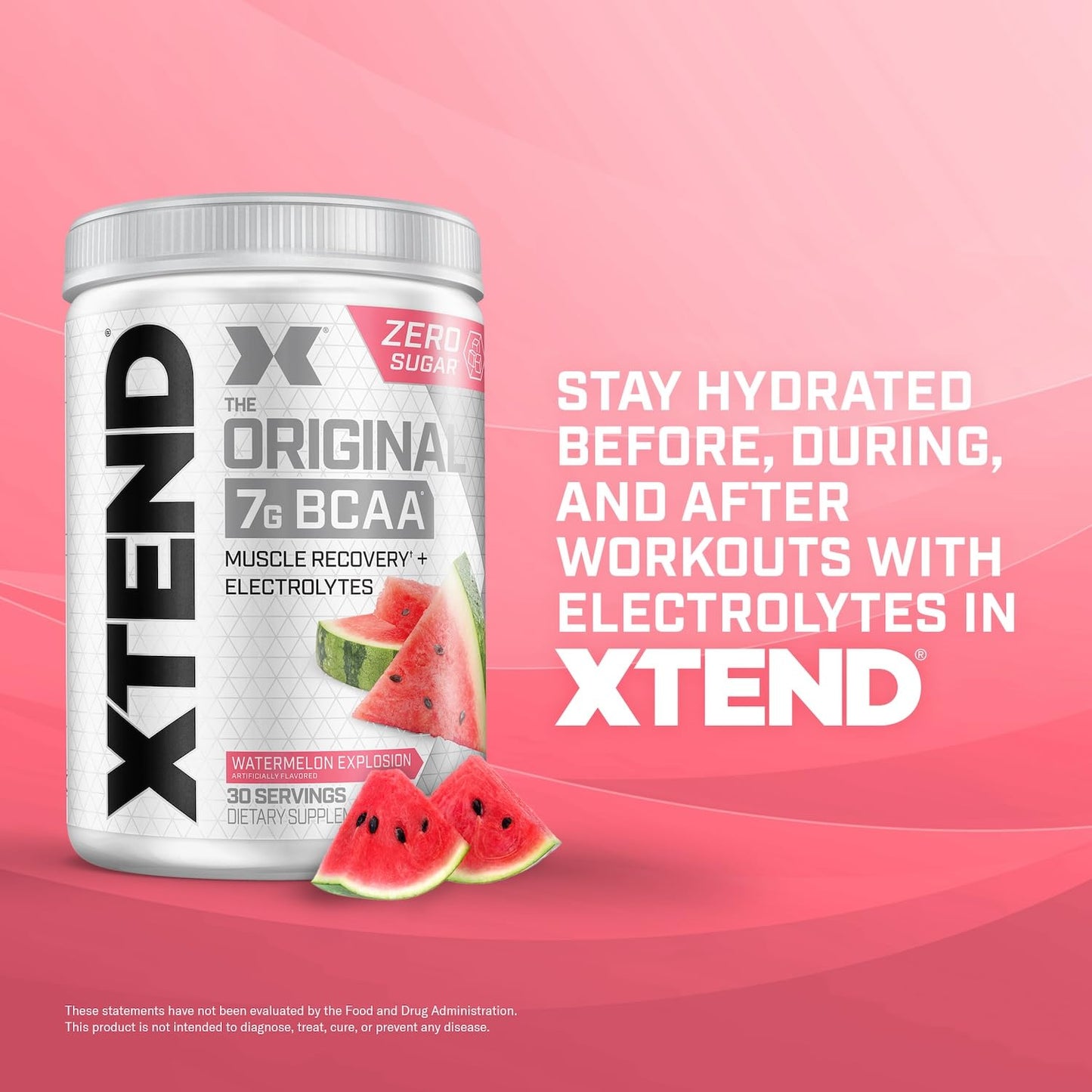 Scivation Xtend BCAA Powder, Strawberry Kiwi, 90 Servings