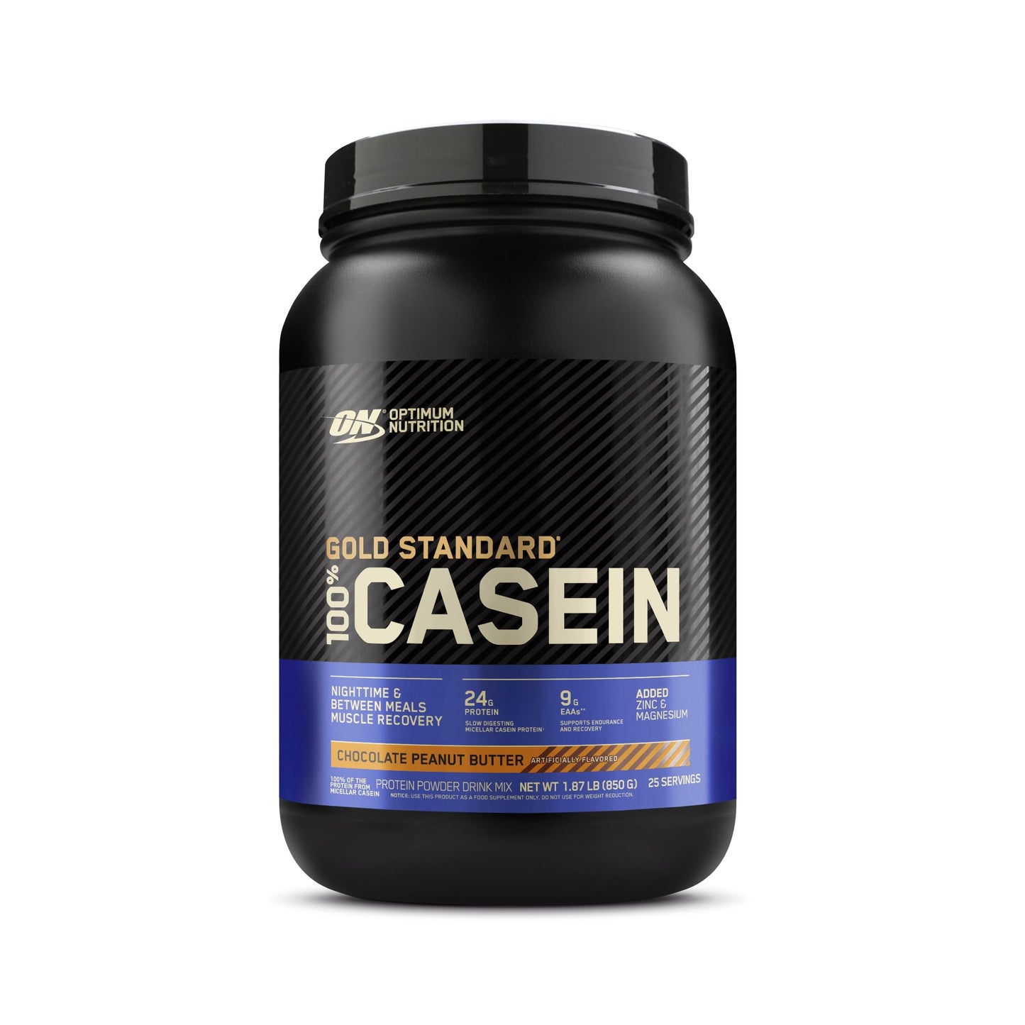 OPTIMUM NUTRITION Gold Standard 100% Casein Protein Powder, Chocolate Supreme Flavour, 1.82kg