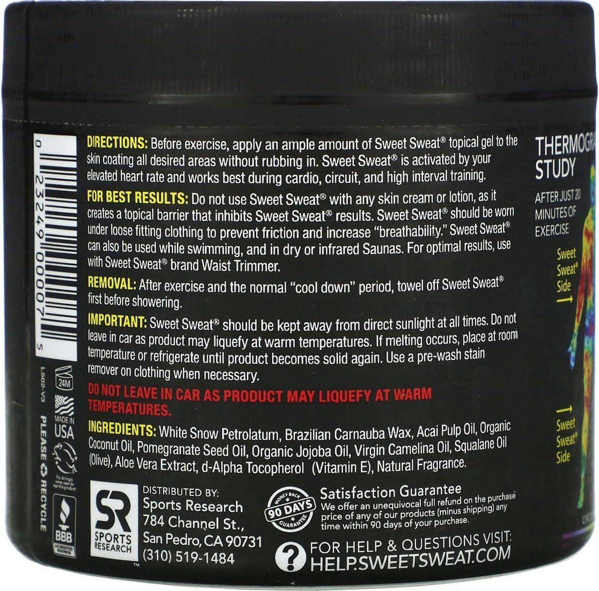 Sweet Sweat Workout Enhancer cream- 13.5 oz Jar