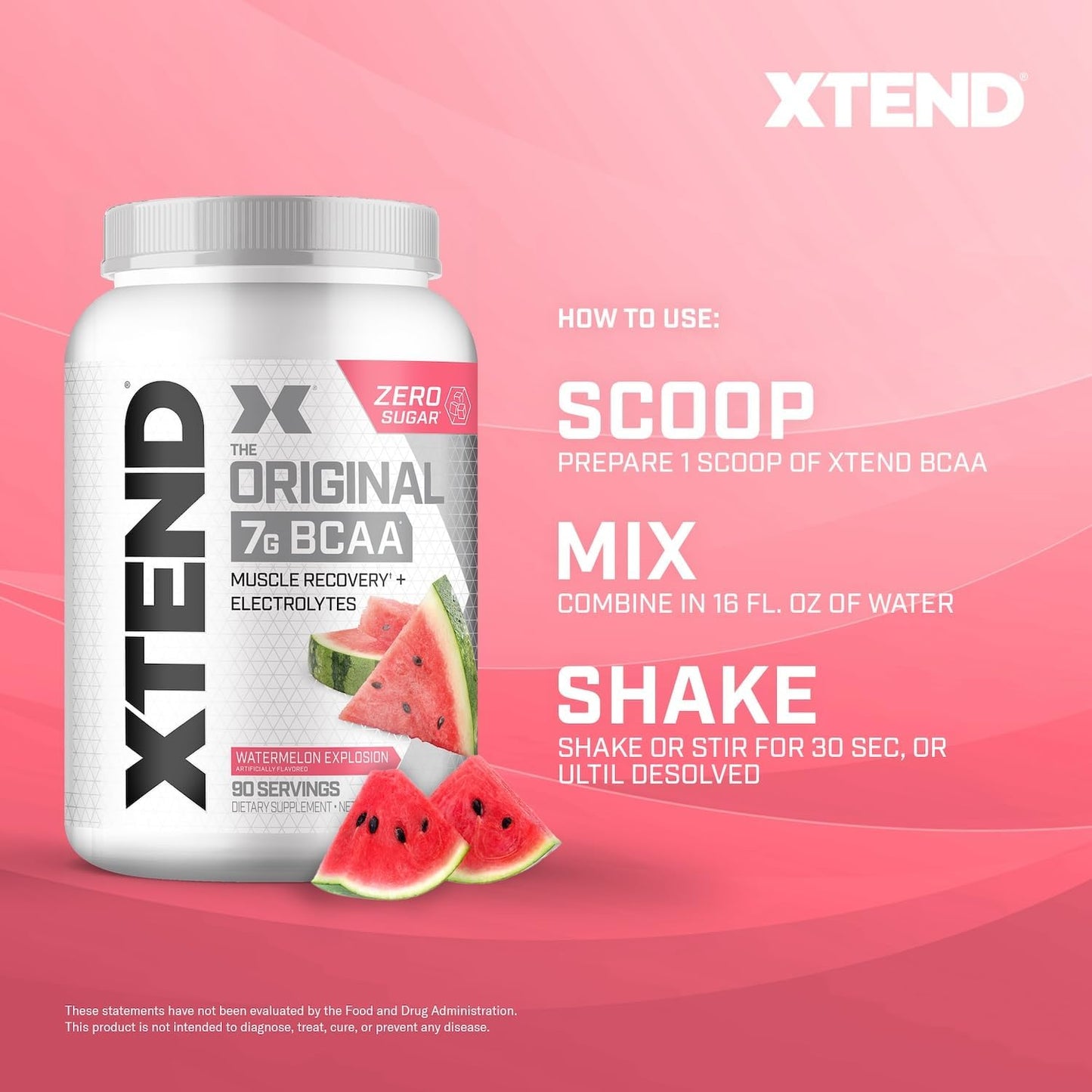 Scivation Xtend BCAA Powder, Strawberry Kiwi, 90 Servings