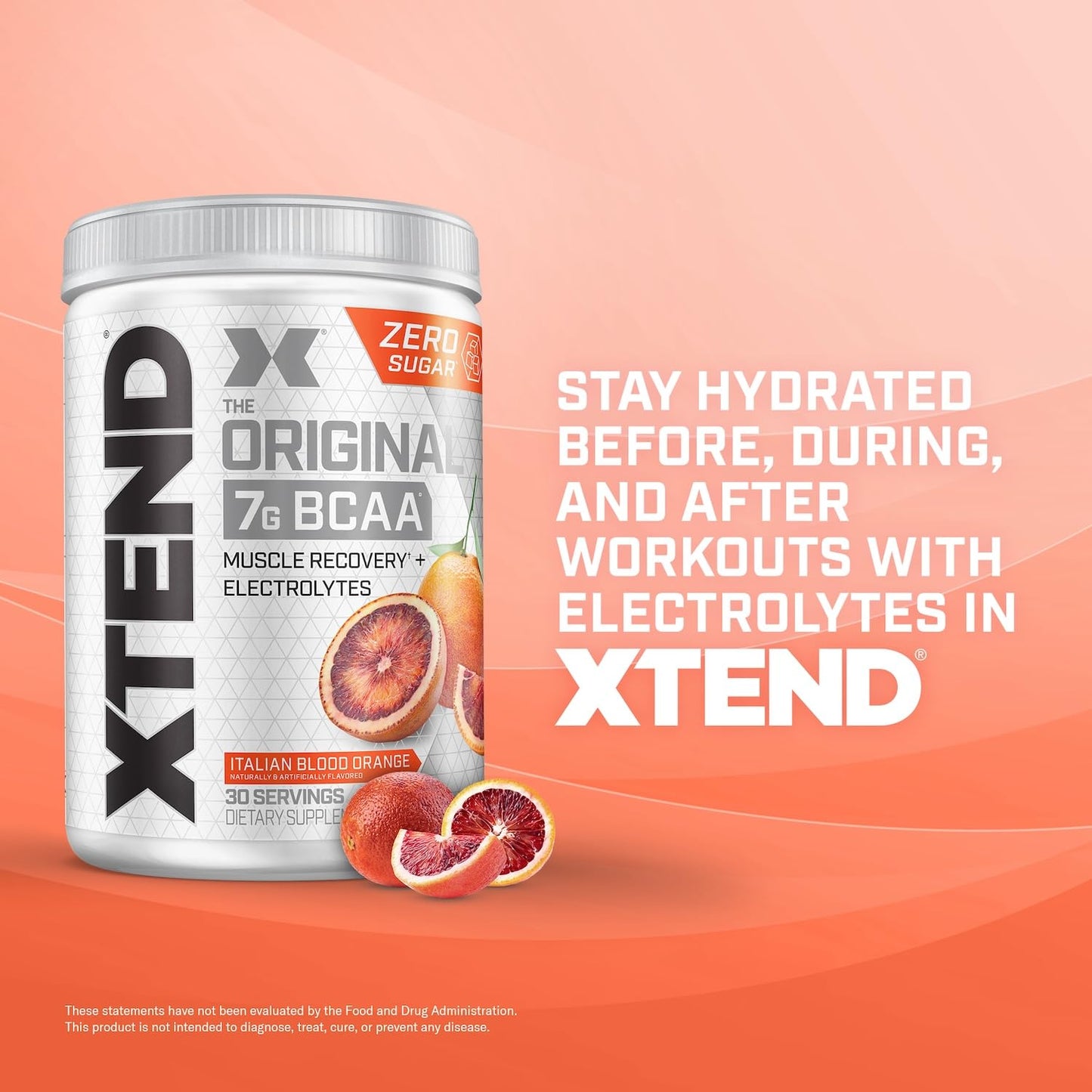 Scivation Xtend BCAA Powder, Strawberry Kiwi, 90 Servings