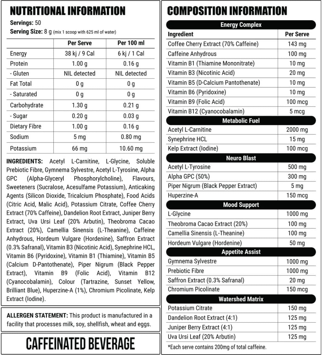 Faction Labs Deficit Clinical Raspberry Soda 50 Serves