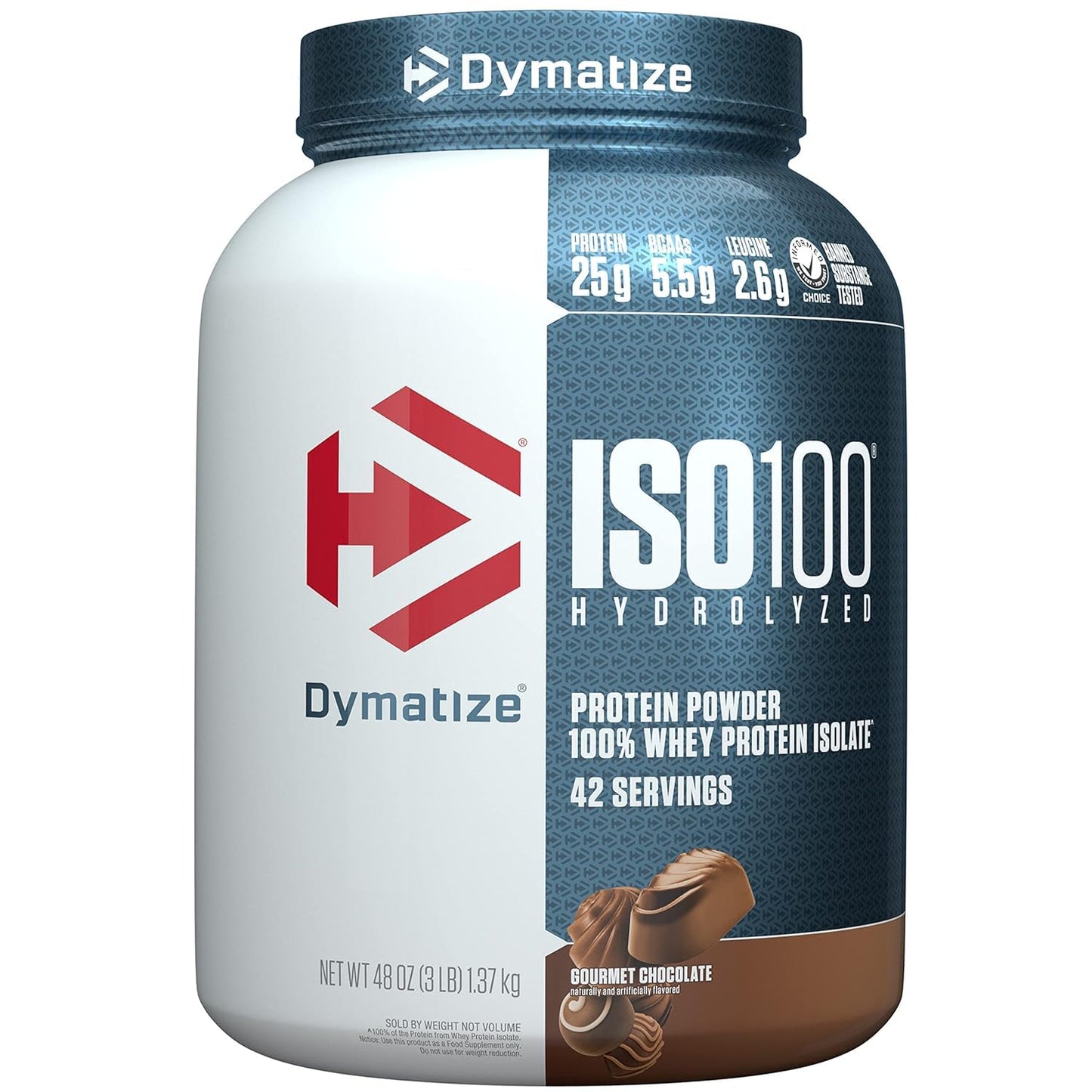 Dymatize ISO100 - 100% Hydrolyzed Whey Protein Isolate - Chocolate Peanut Butter, 5lbs/2.3kg