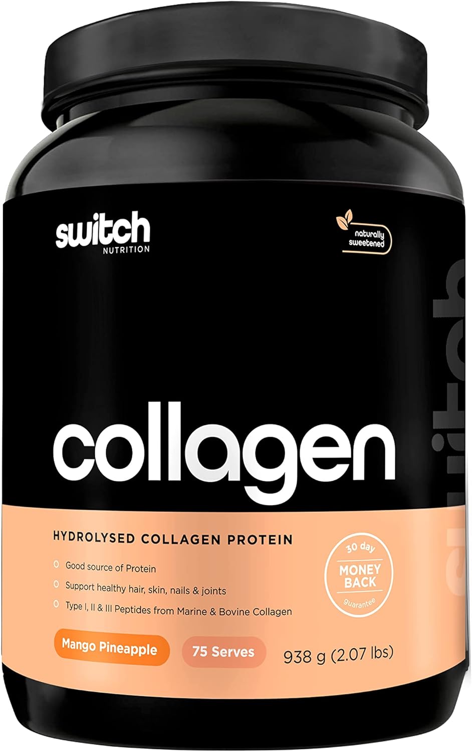 Switch Nutrition Collagen Switch Rich Chocolate Hair Skin Nails Gut Recovery Powder 938 g