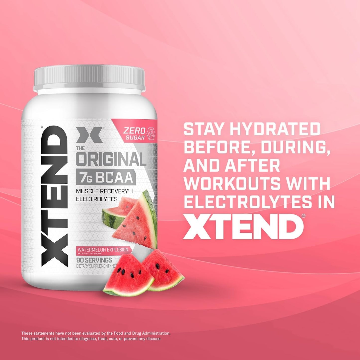 Scivation Xtend BCAA Powder, Strawberry Kiwi, 90 Servings