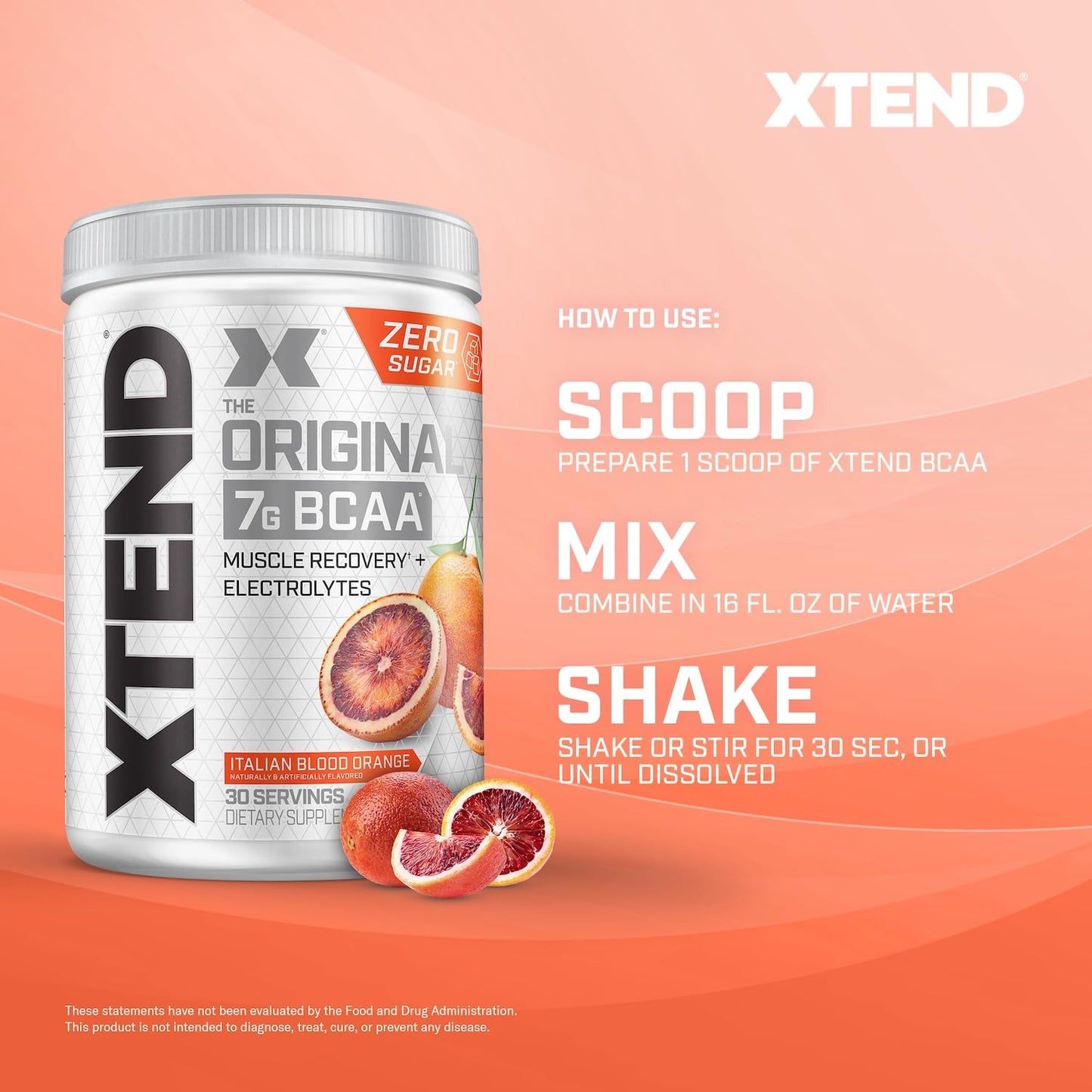 Scivation Xtend BCAA Powder, Strawberry Kiwi, 90 Servings