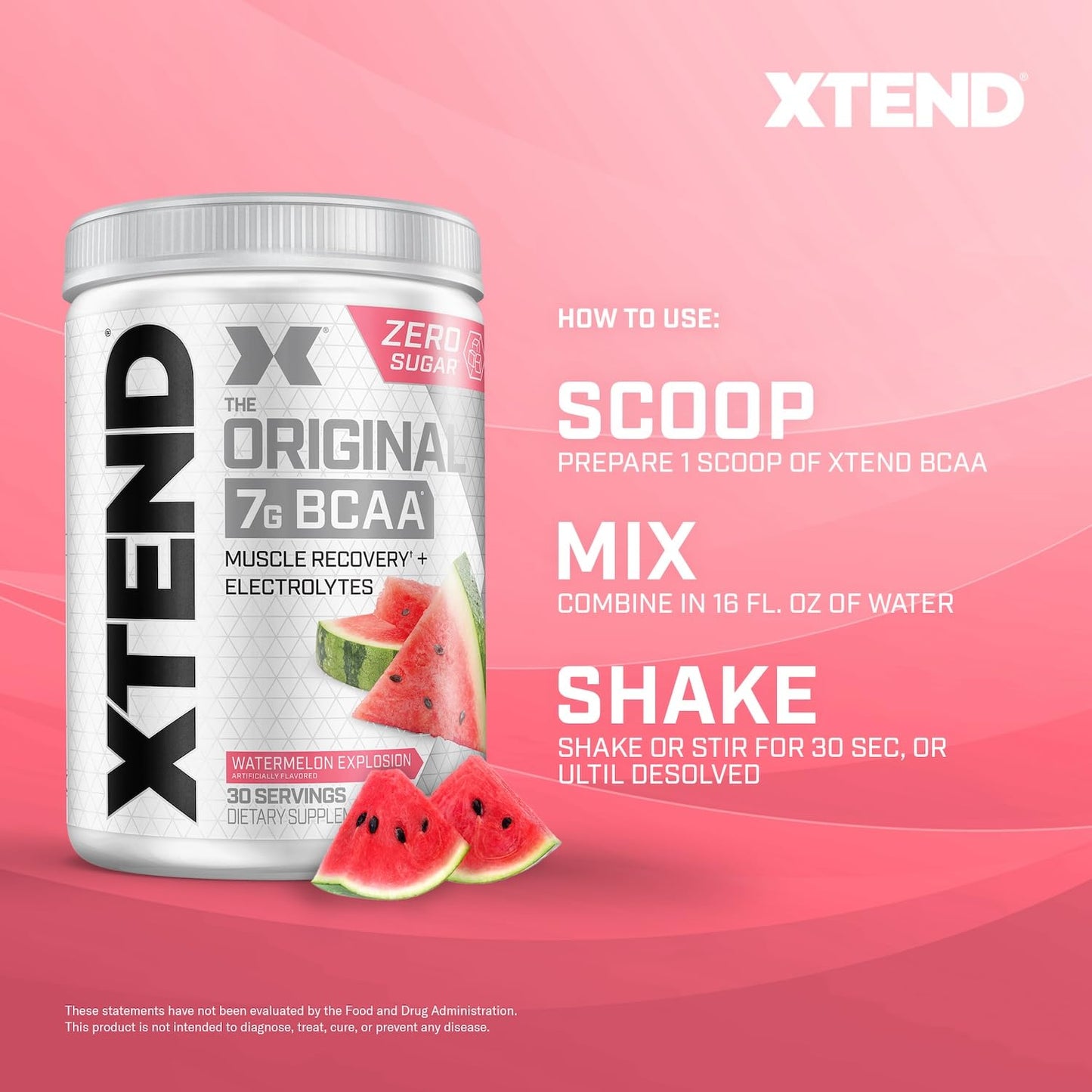 Scivation Xtend BCAA Powder, Strawberry Kiwi, 90 Servings