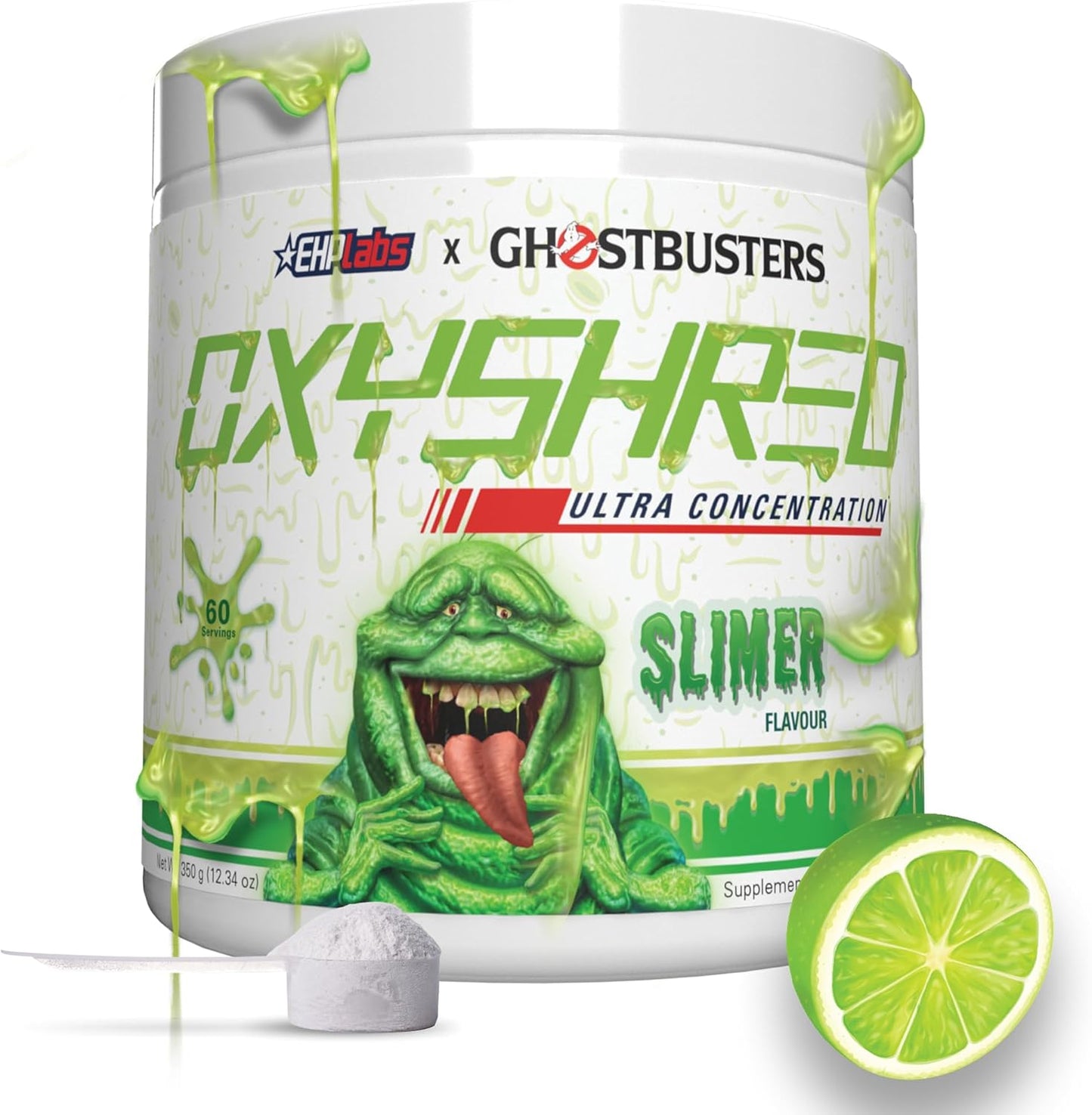 EHPlabs OxyShred Ultra Concentration Shredding Supplement - Clinically Proven, Pre Workout, Promotes Shredding, Natural Energy Boost - Peach Candy Rings, 60 Servings