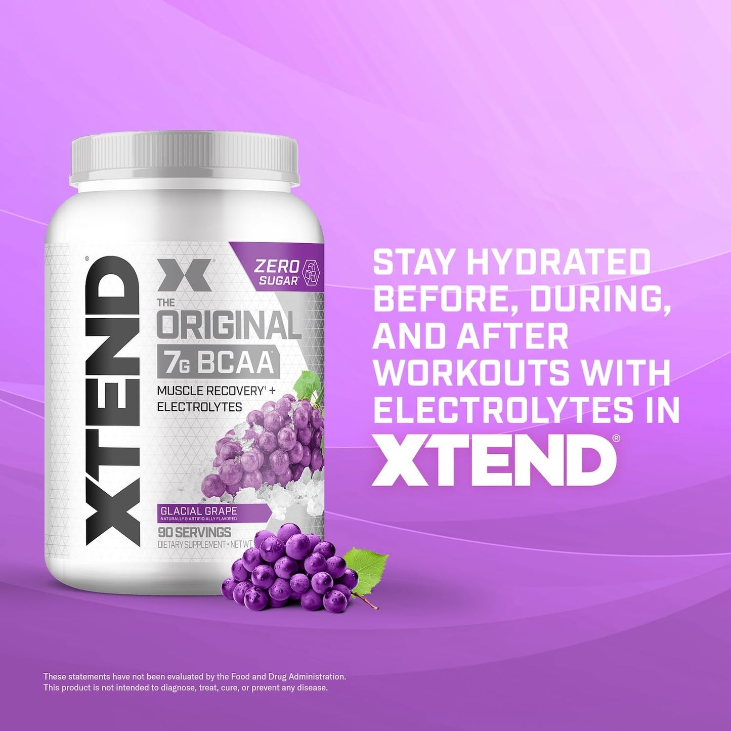 Scivation Xtend BCAA Powder, Strawberry Kiwi, 90 Servings
