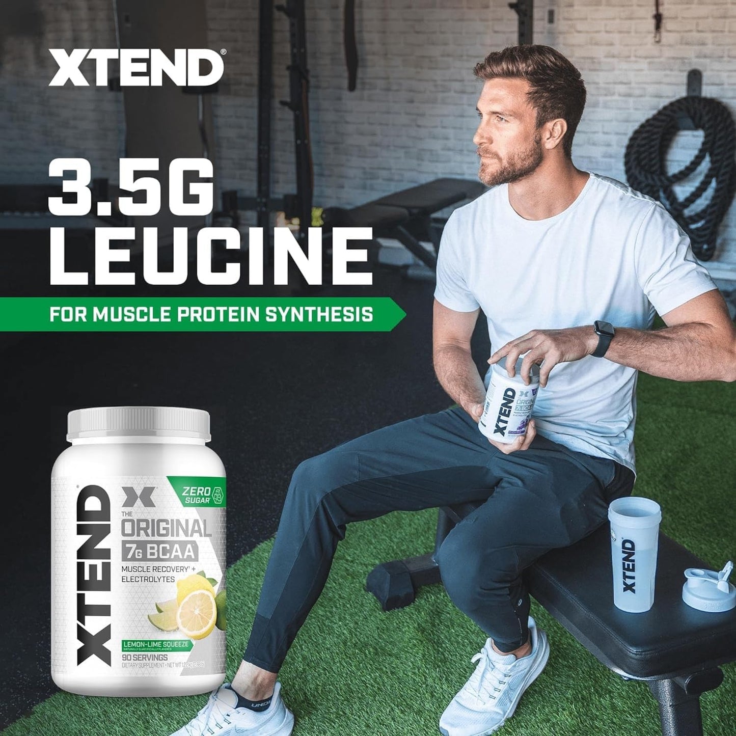 Scivation Xtend BCAA Powder, Strawberry Kiwi, 90 Servings