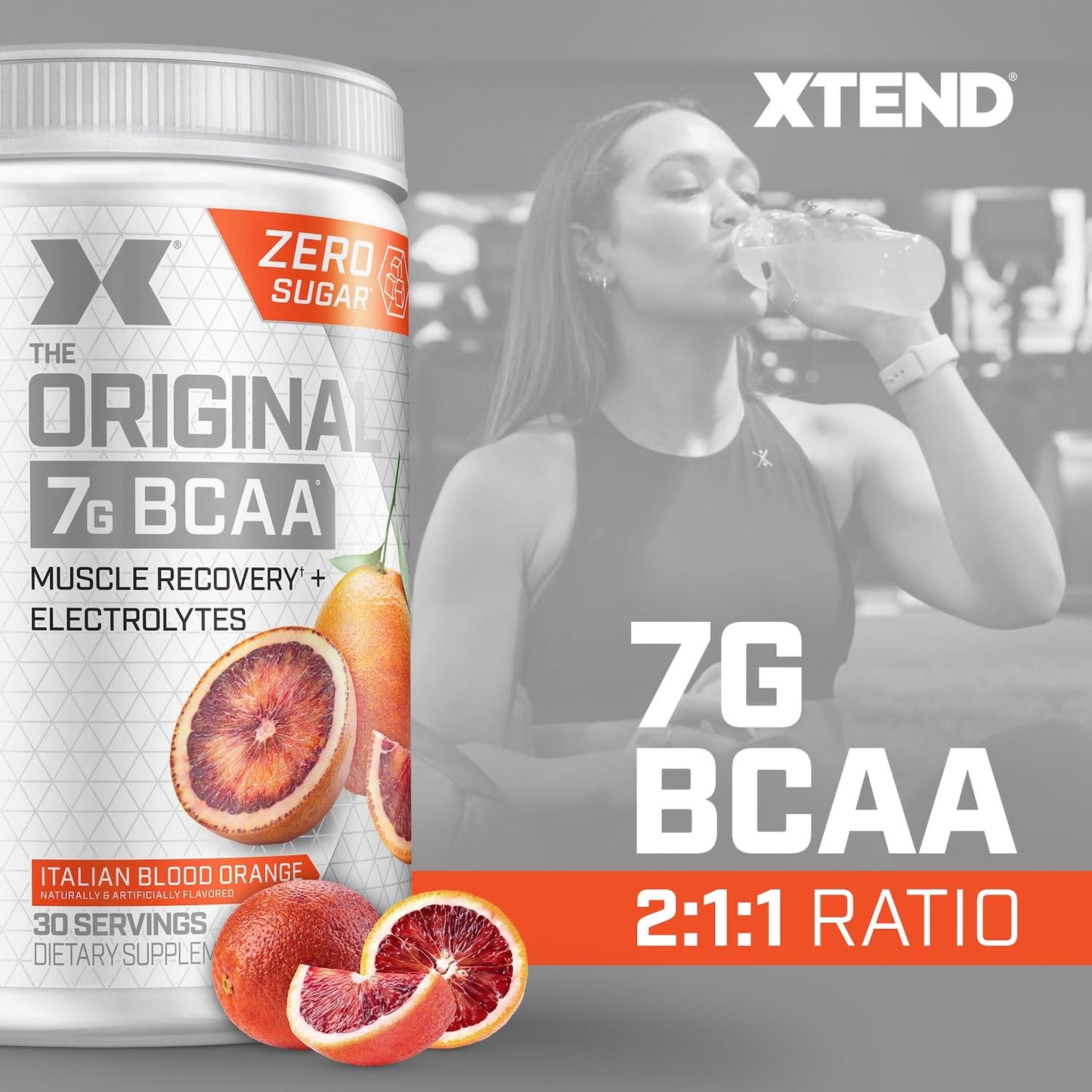 Scivation Xtend BCAA Powder, Strawberry Kiwi, 90 Servings