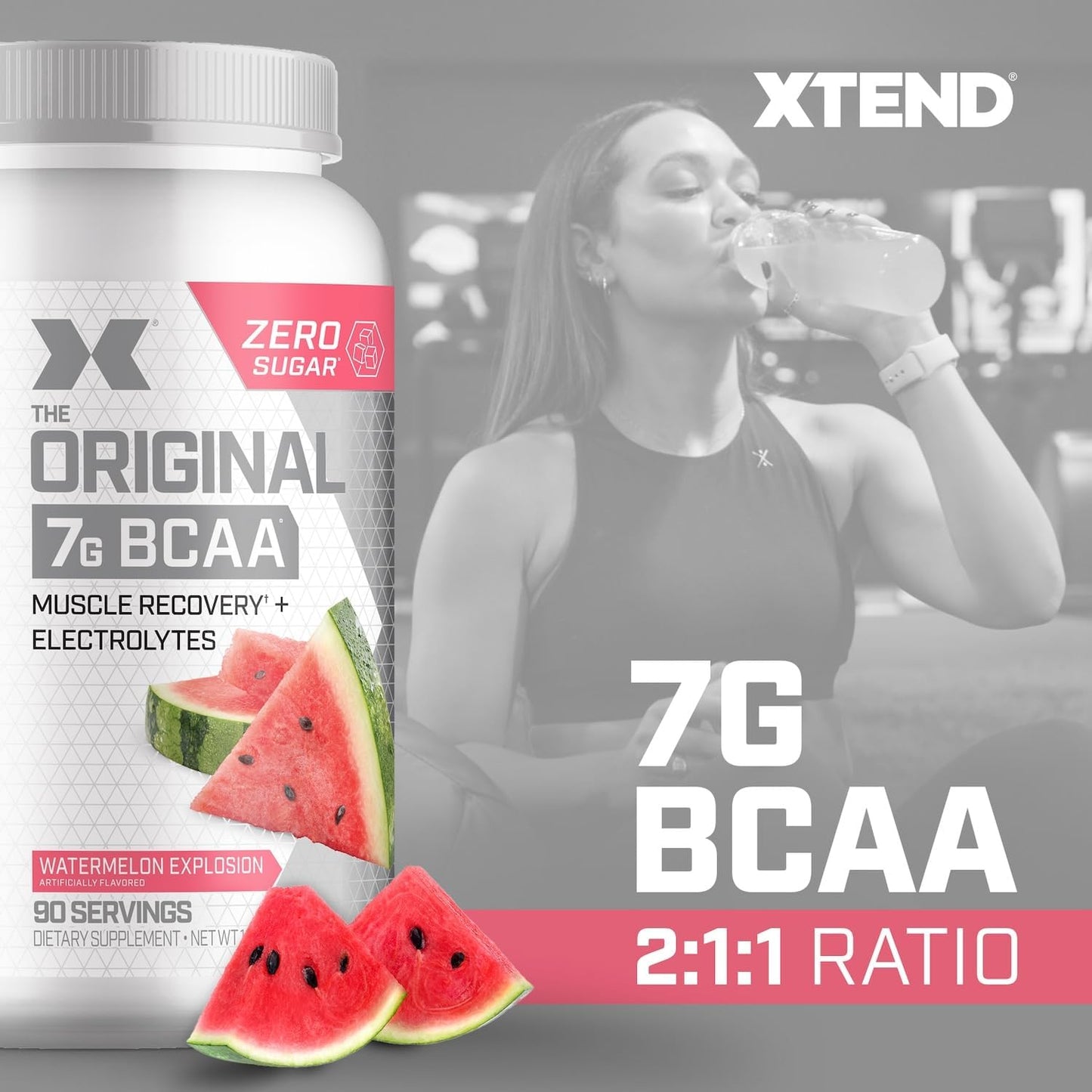 Scivation Xtend BCAA Powder, Strawberry Kiwi, 90 Servings