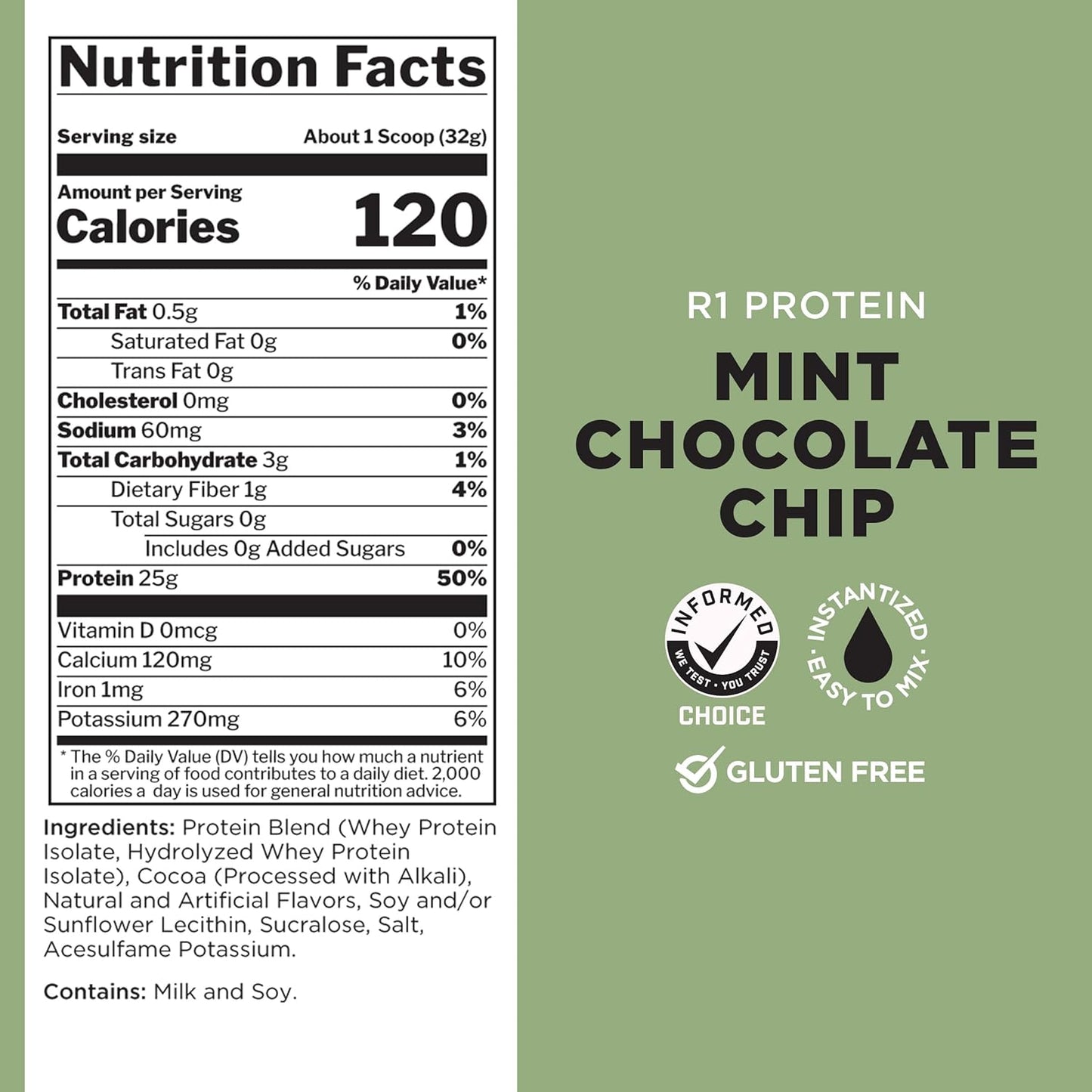 Rule1 R1 100% Whey Protein Isolate and Hydrolysate Protein Powder 1.98 lb, Vanilla Butter Cake (30 Servings)