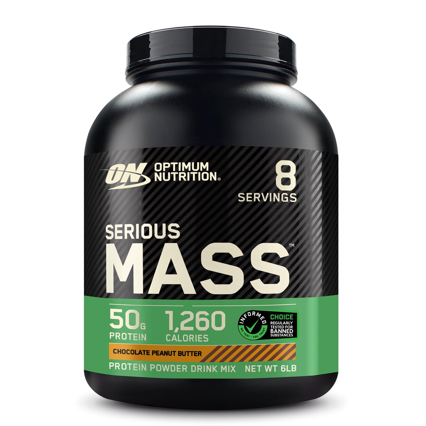 Optimum Nutrition Serious Mass Gainer Protein Powder, Banana, 12 Pound