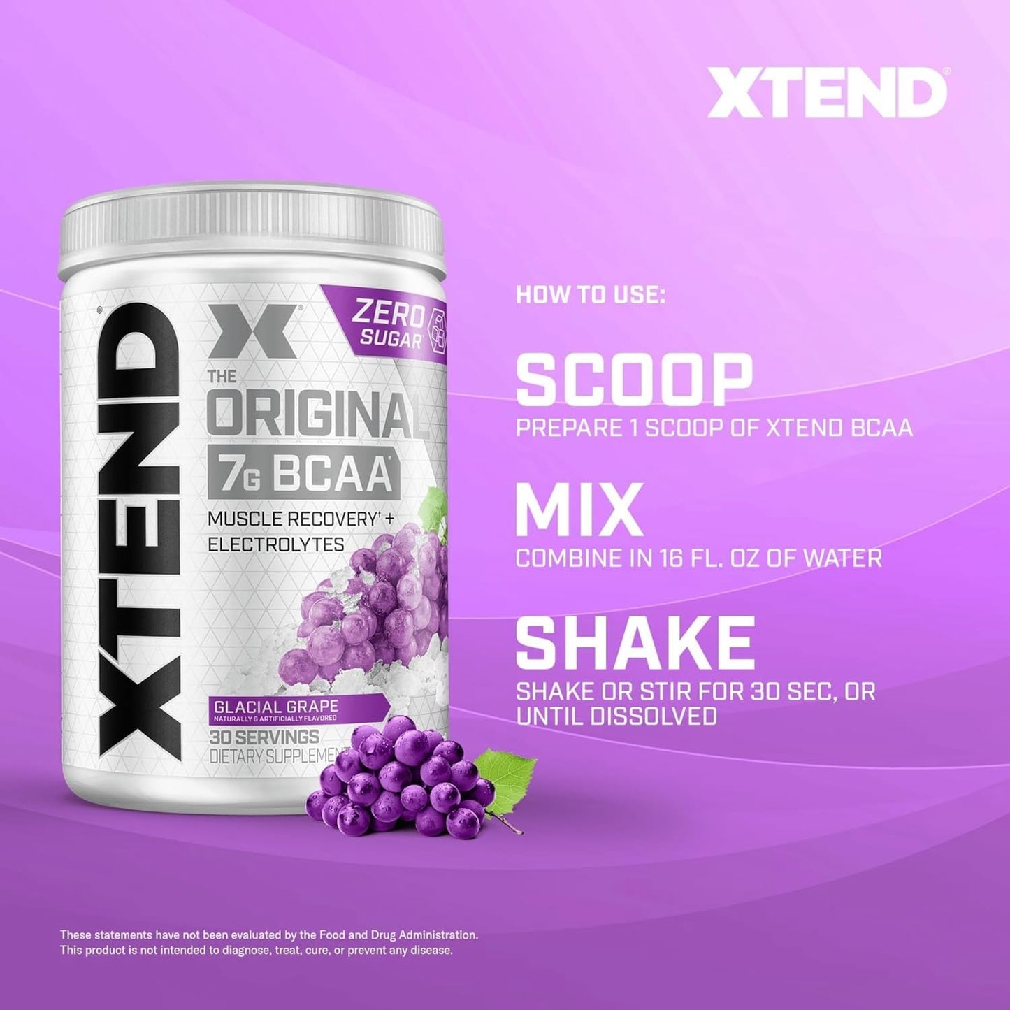 Scivation Xtend BCAA Powder, Strawberry Kiwi, 90 Servings