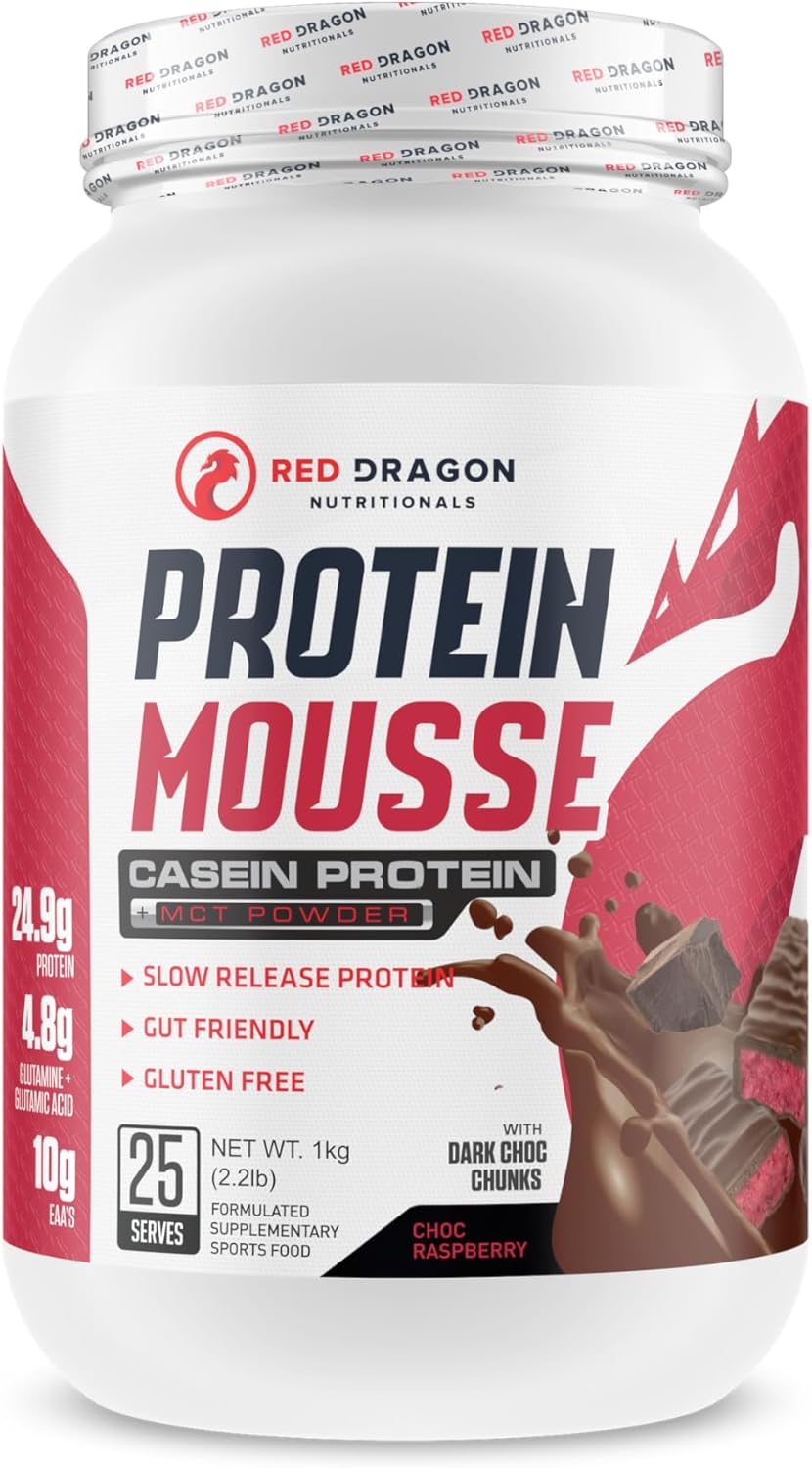 Red Dragon Nutritionals Casein Protein Mousse 1 kg, Vanilla Slice