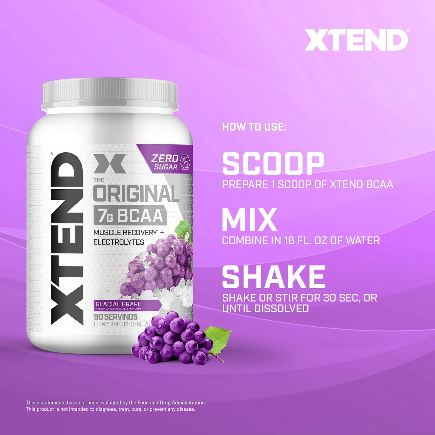 Scivation Xtend BCAA Powder, Strawberry Kiwi, 90 Servings