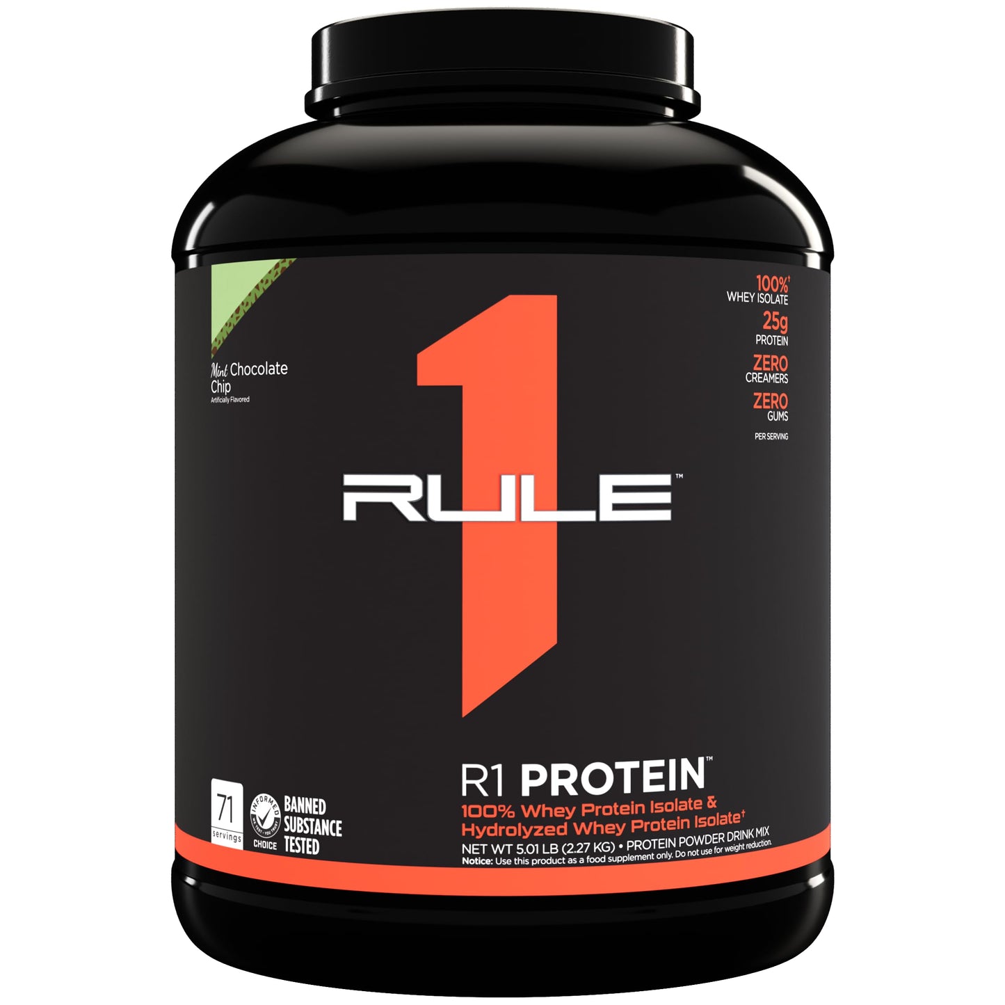 Rule1 R1 100% Whey Protein Isolate and Hydrolysate Protein Powder 1.98 lb, Vanilla Butter Cake (30 Servings)