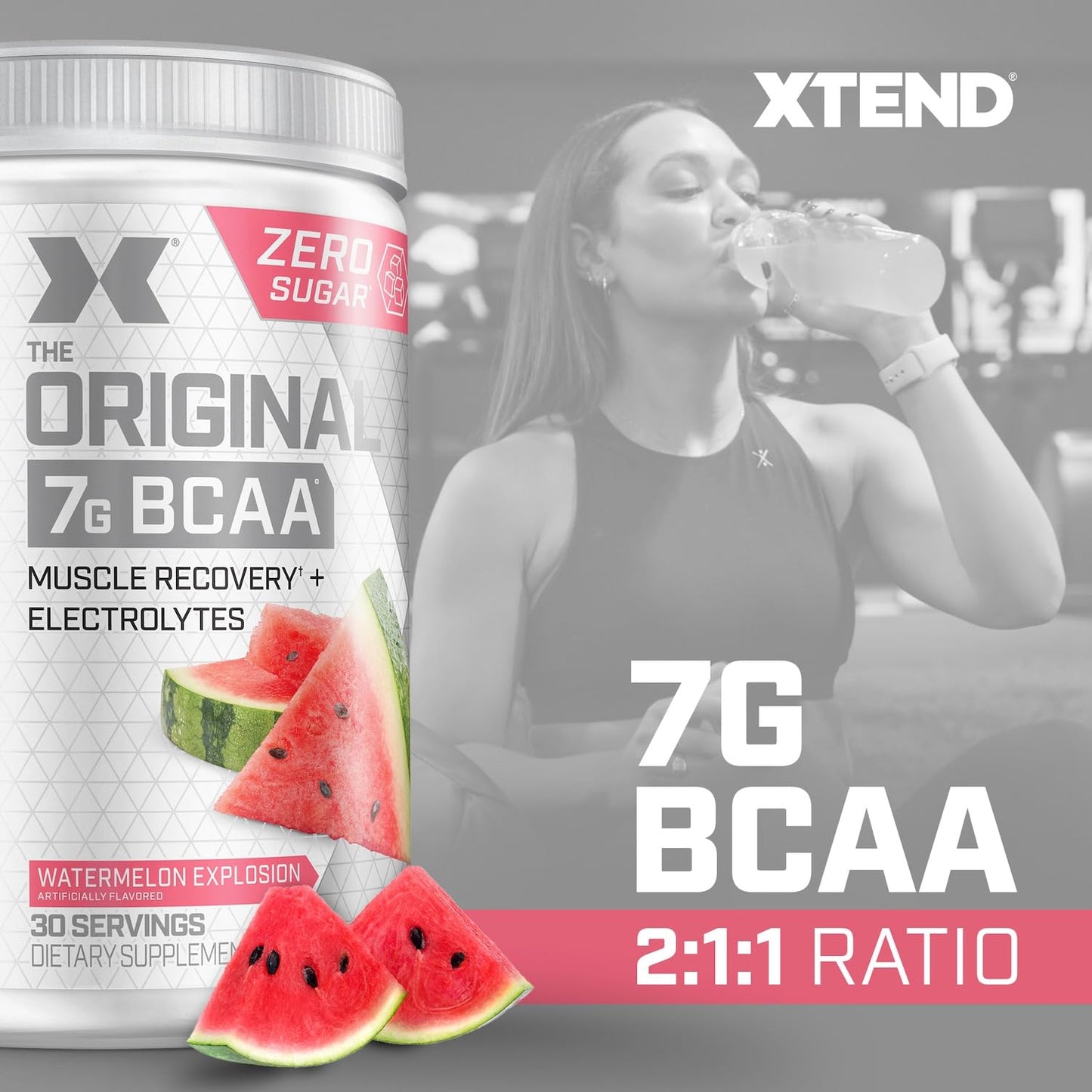Scivation Xtend BCAA Powder, Strawberry Kiwi, 90 Servings