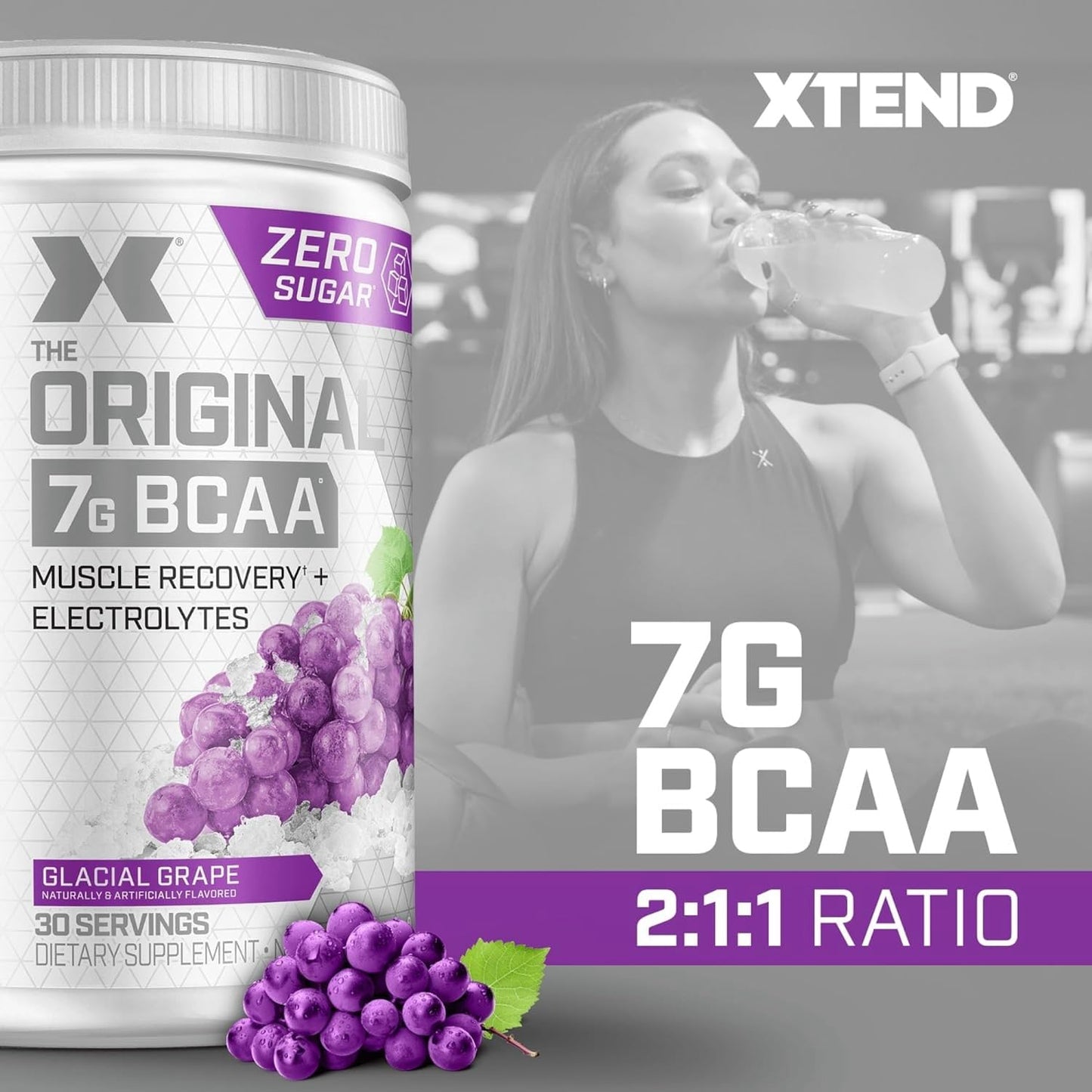 Scivation Xtend BCAA Powder, Strawberry Kiwi, 90 Servings