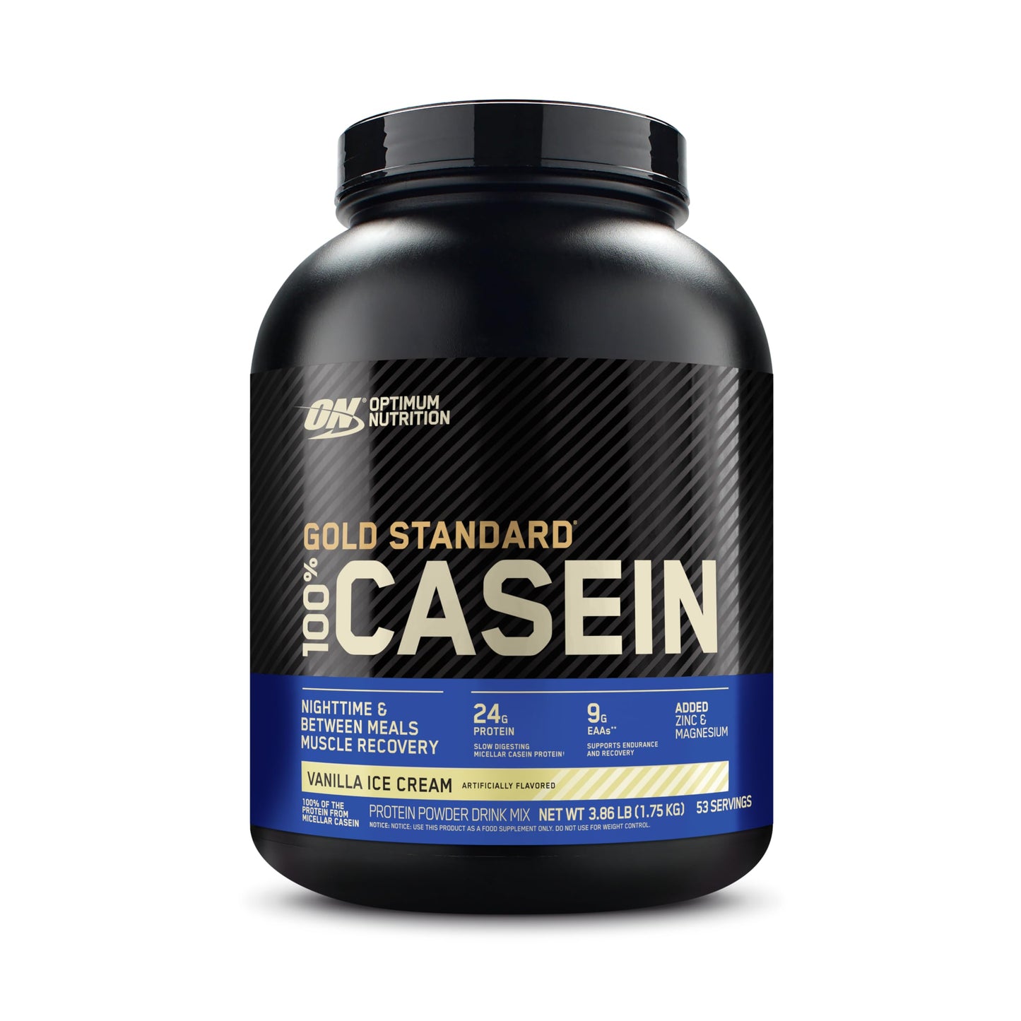 OPTIMUM NUTRITION Gold Standard 100% Casein Protein Powder, Chocolate Supreme Flavour, 1.82kg