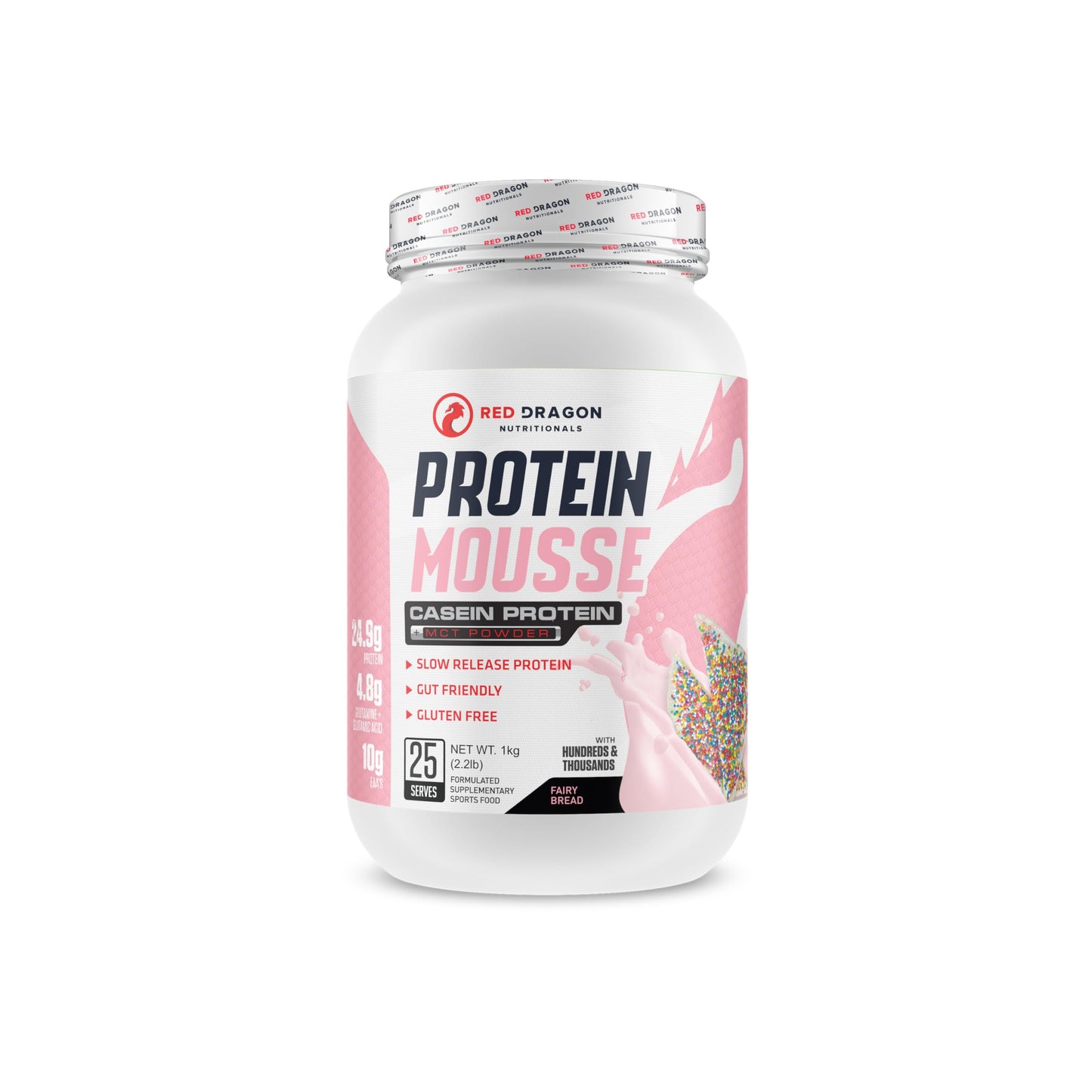 Red Dragon Nutritionals Casein Protein Mousse 1 kg, Vanilla Slice