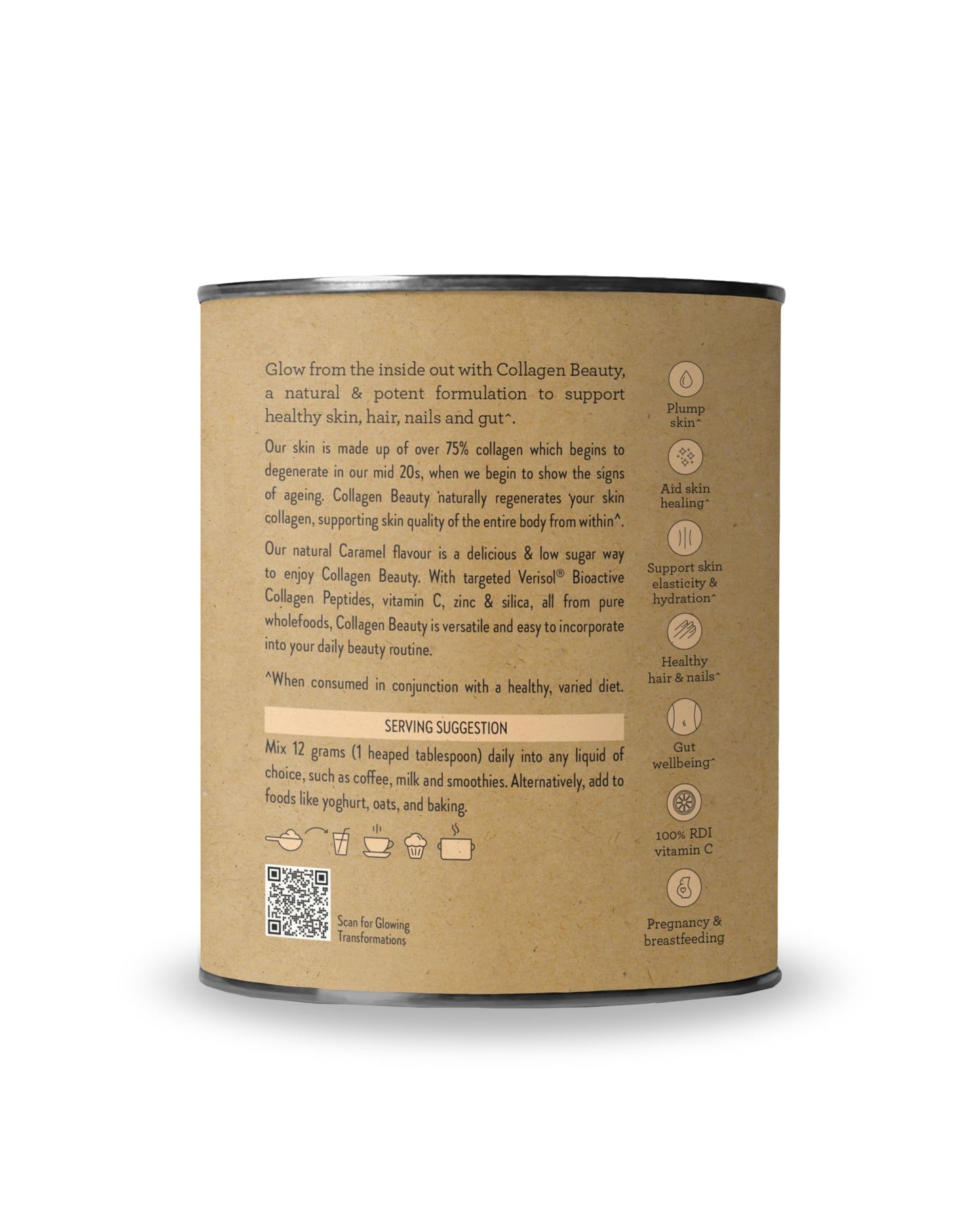 Nutra Organics Collagen Beauty Unflavoured 672g | Anti-Aging Collagen Peptides and Vitamin C | Collagen Powder for Healthy Hair, Nail and Skin (56 Serves)