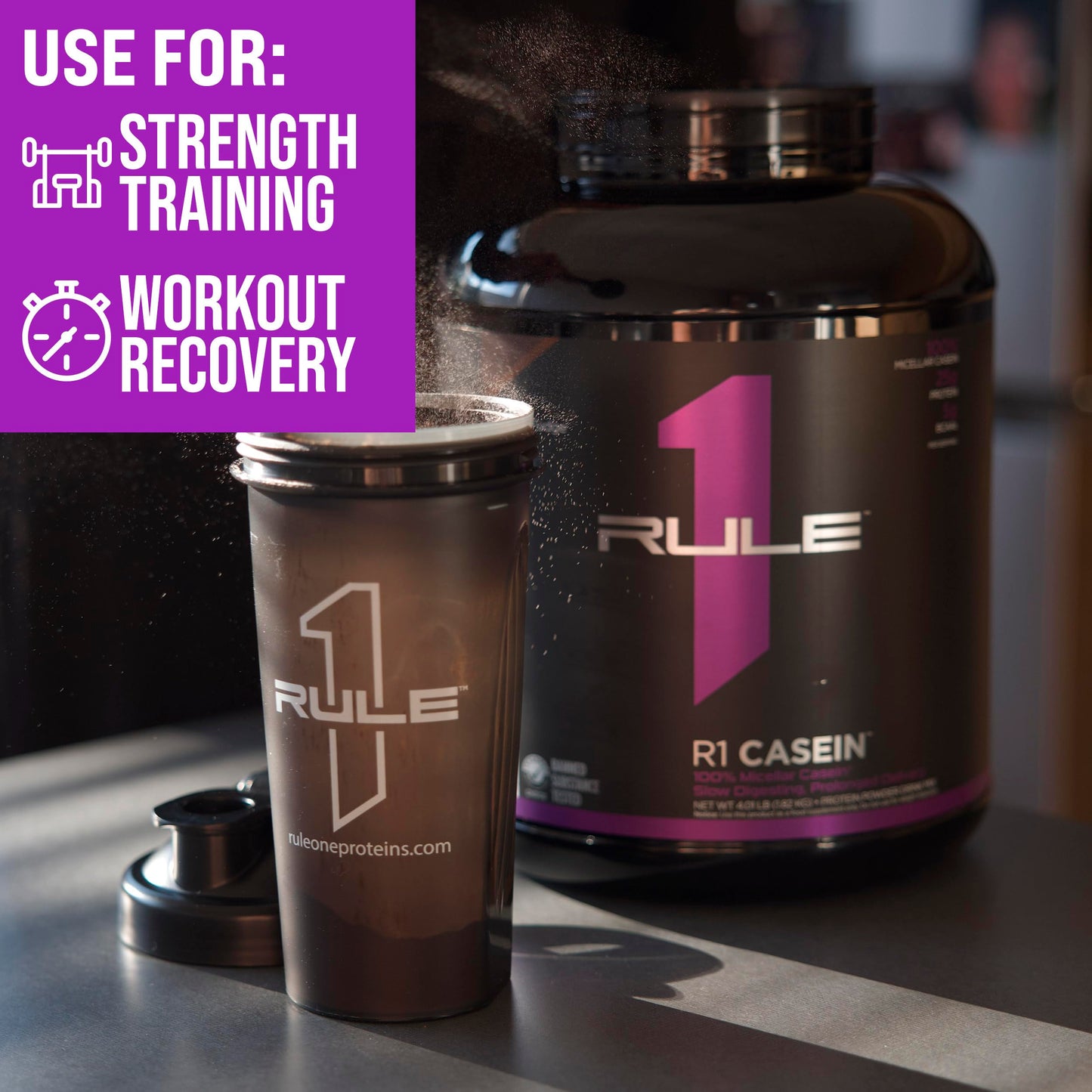 R1 Casein, Rule 1 Proteins (Chocolate Fudge, 55 Serving)