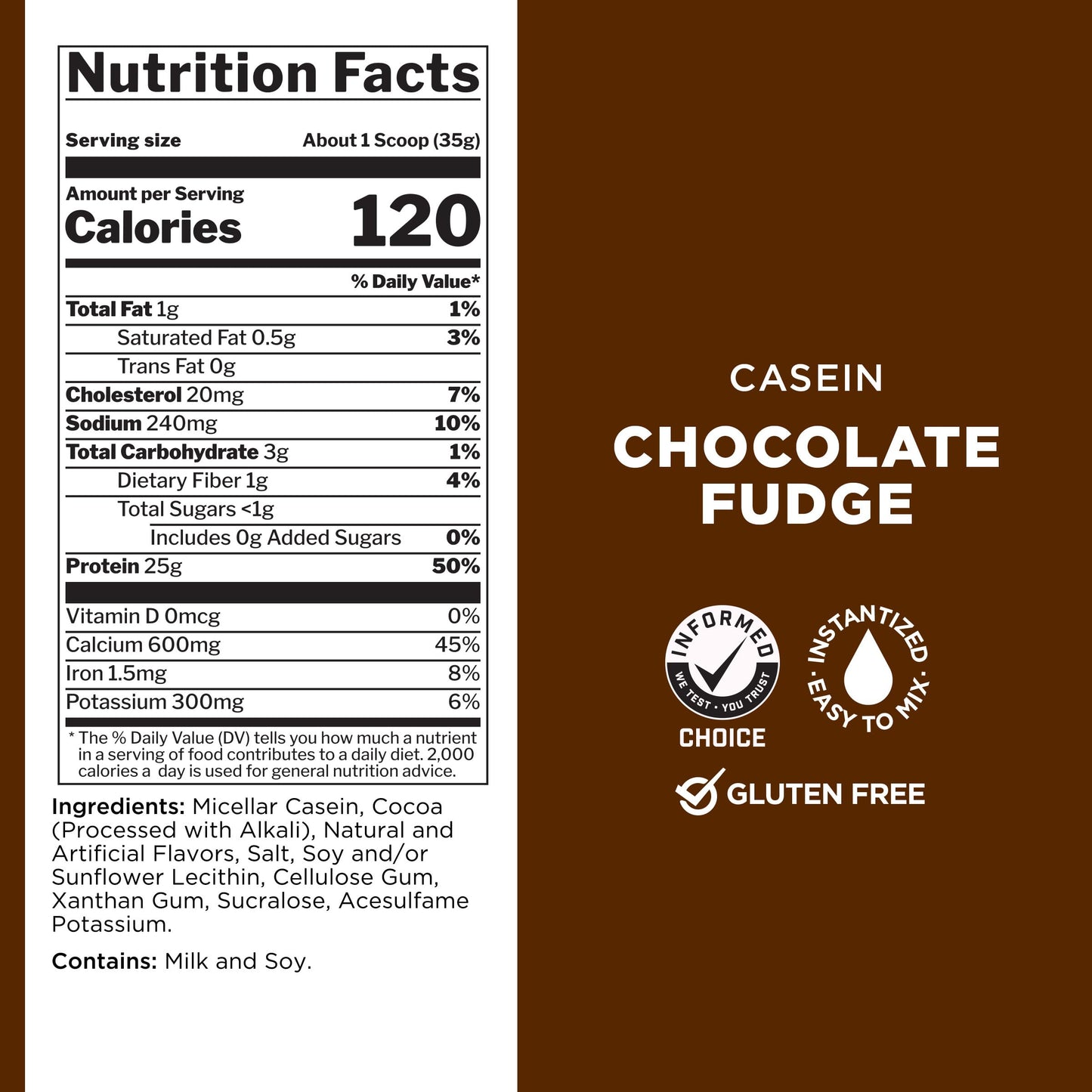 R1 Casein, Rule 1 Proteins (Chocolate Fudge, 55 Serving)