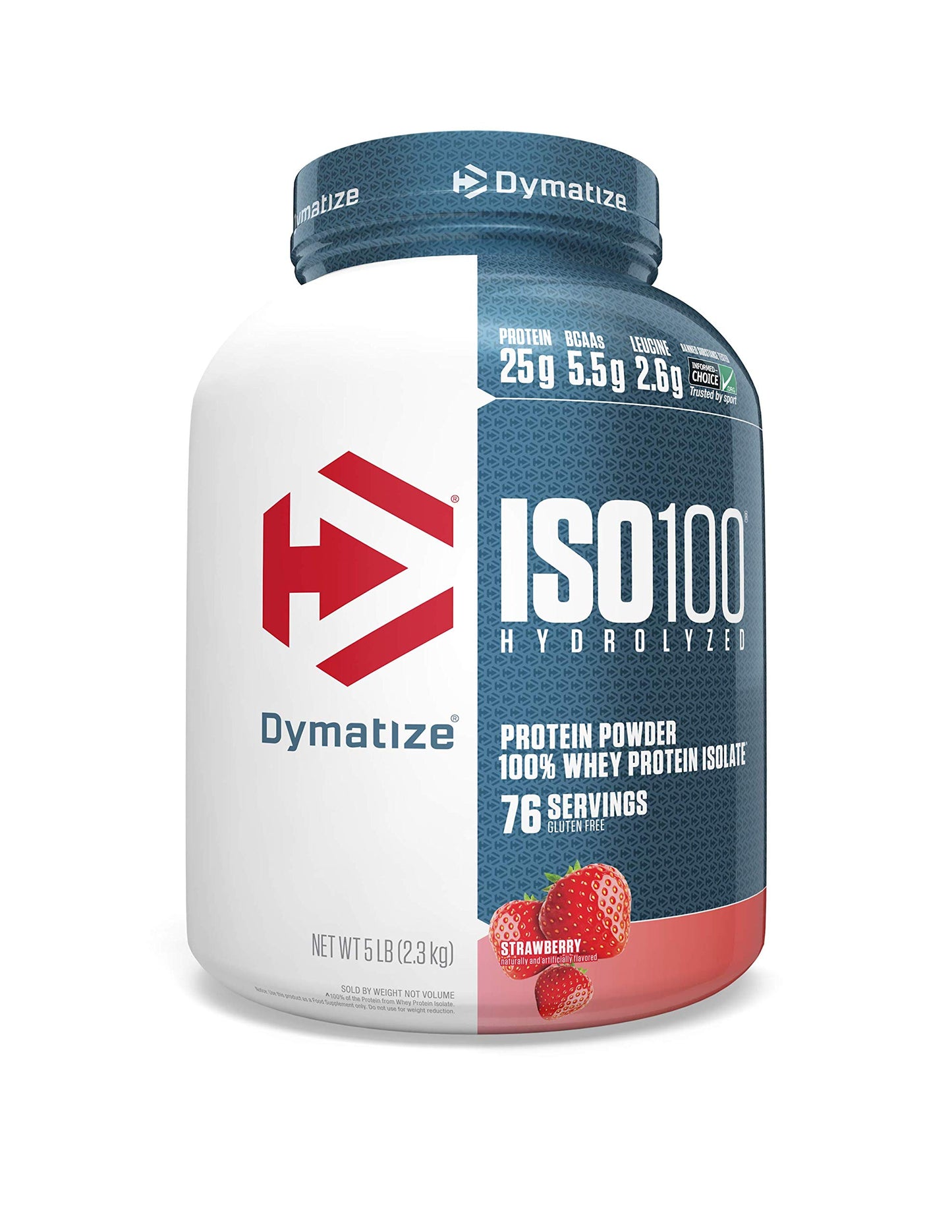 Dymatize ISO100 - 100% Hydrolyzed Whey Protein Isolate - Chocolate Peanut Butter, 5lbs/2.3kg