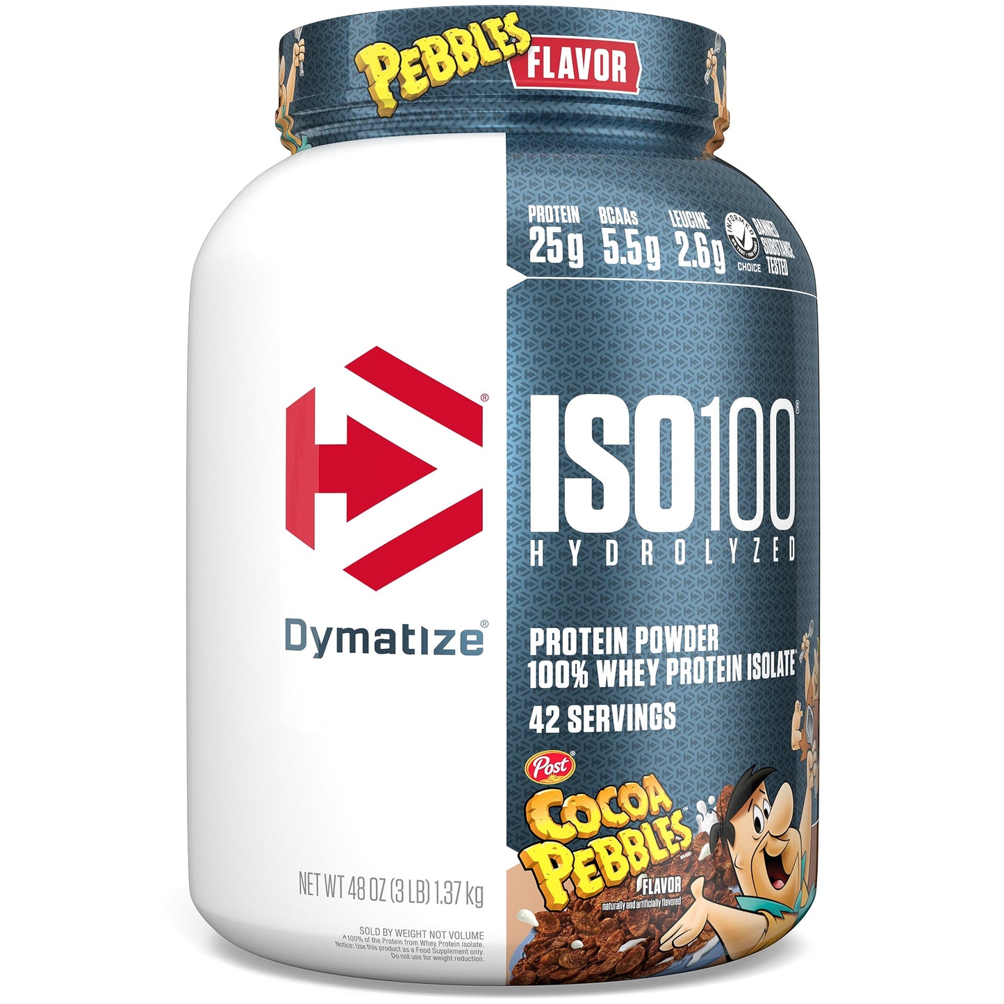 Dymatize ISO100 - 100% Hydrolyzed Whey Protein Isolate - Chocolate Peanut Butter, 5lbs/2.3kg