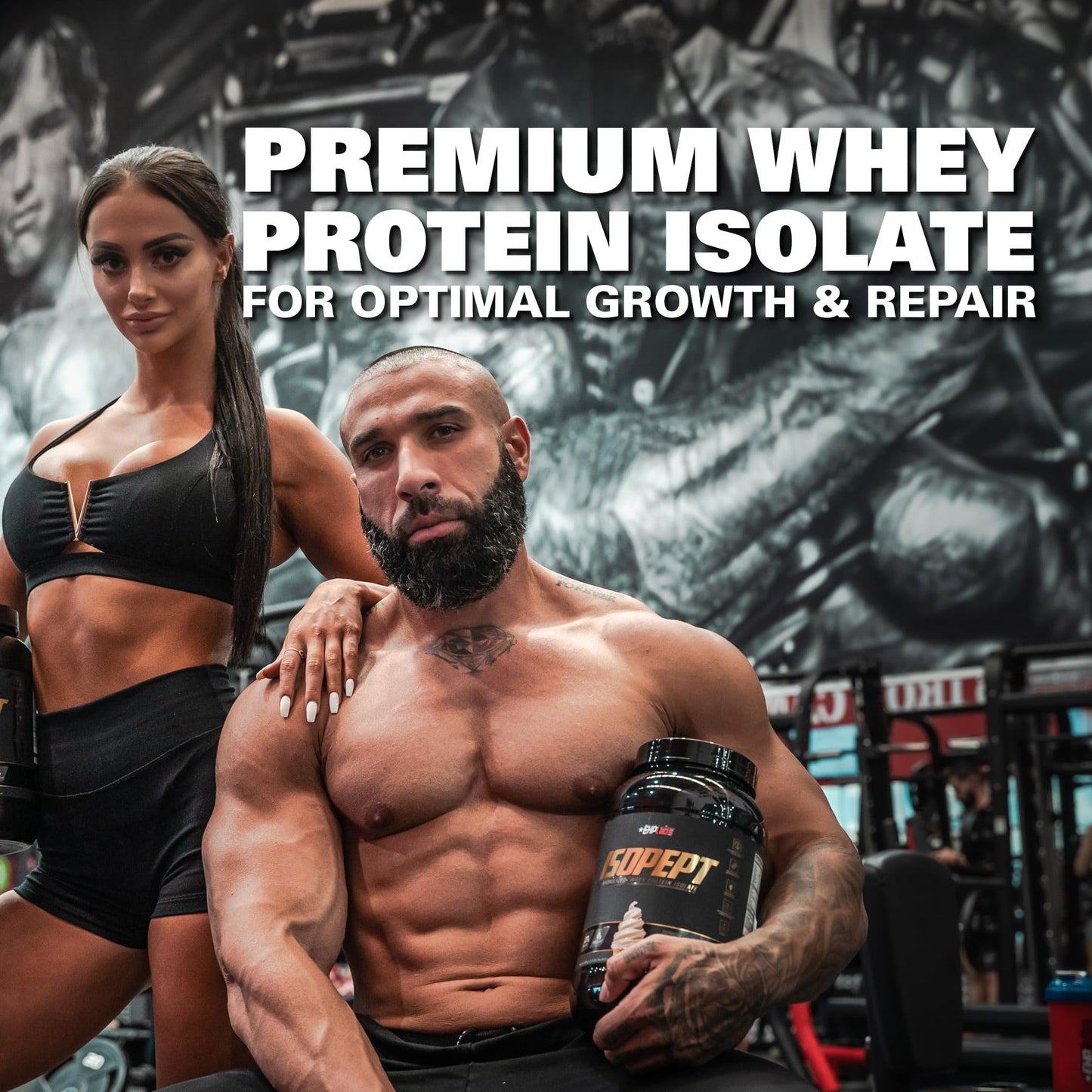 EHP Labs ISOPEPT Hydrolyzed Whey Protein Powder - 100% Whey Protein Isolate & Hydrolysate, 25g of Protein, Non-GMO, Gluten Free, Fast Absorbing, Easy Digesting, 25 Serves (Vanilla Ice-Cream)